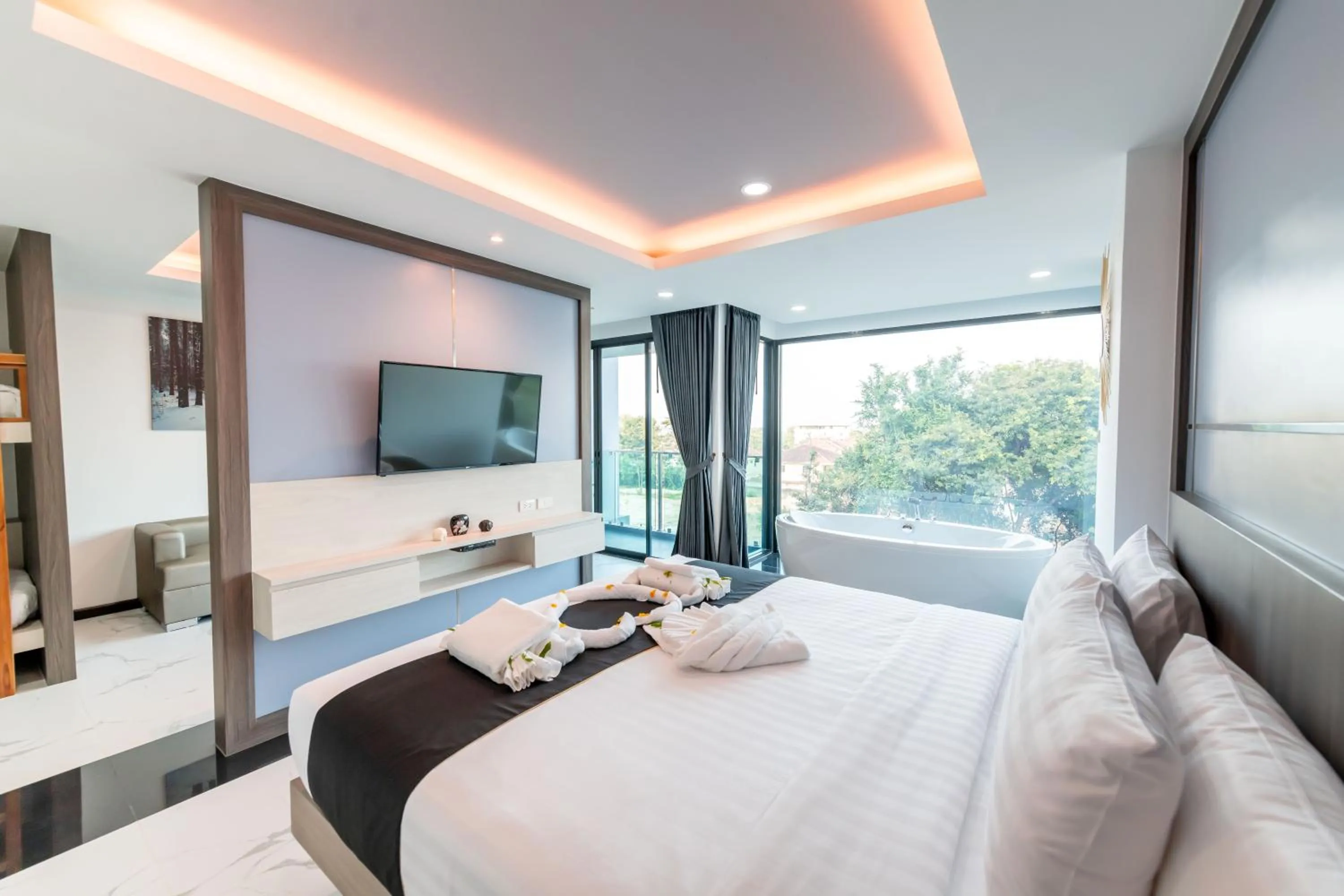 Bed in The Proud Hotel Pattaya - SHA Certified