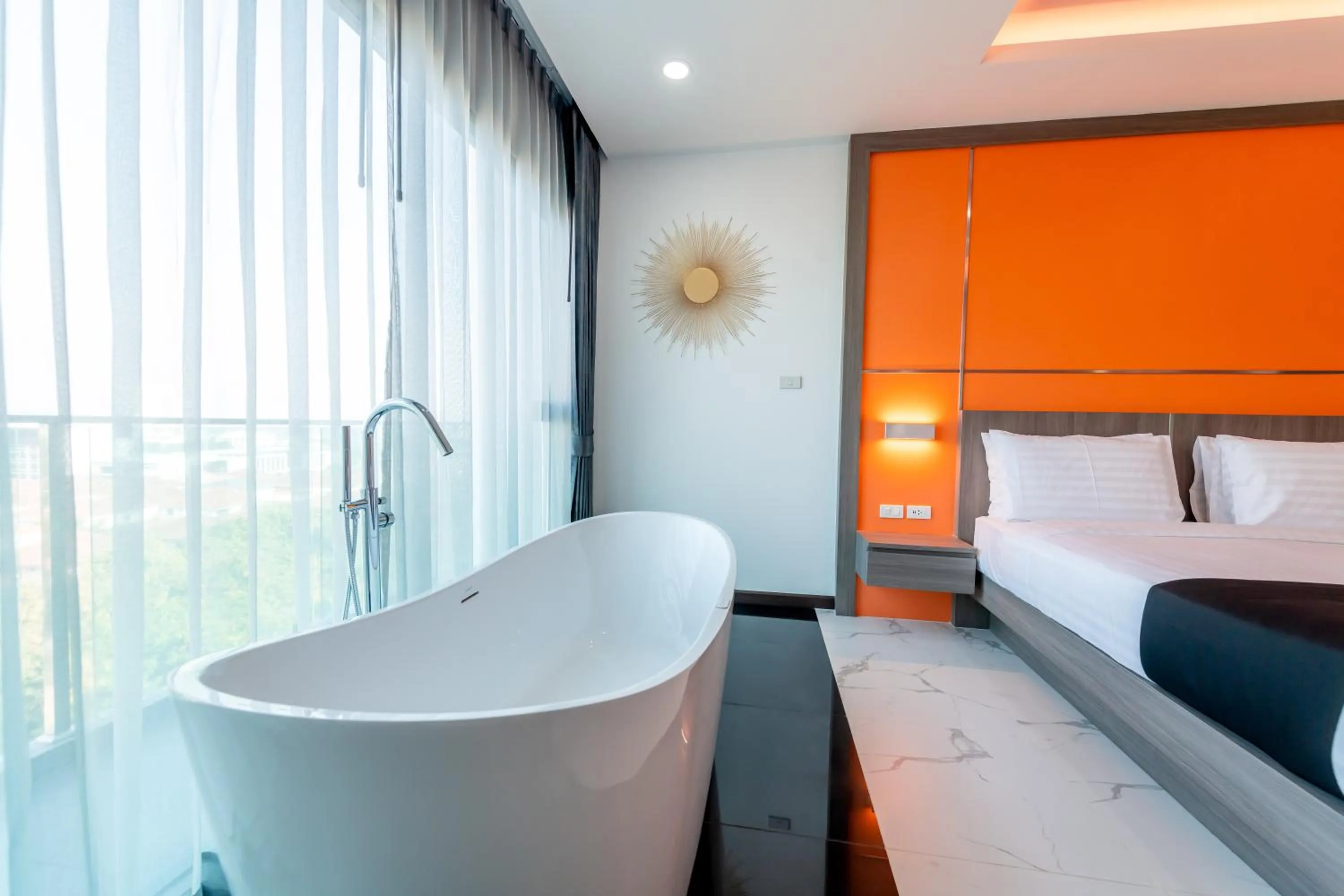 Bed in The Proud Hotel Pattaya - SHA Certified