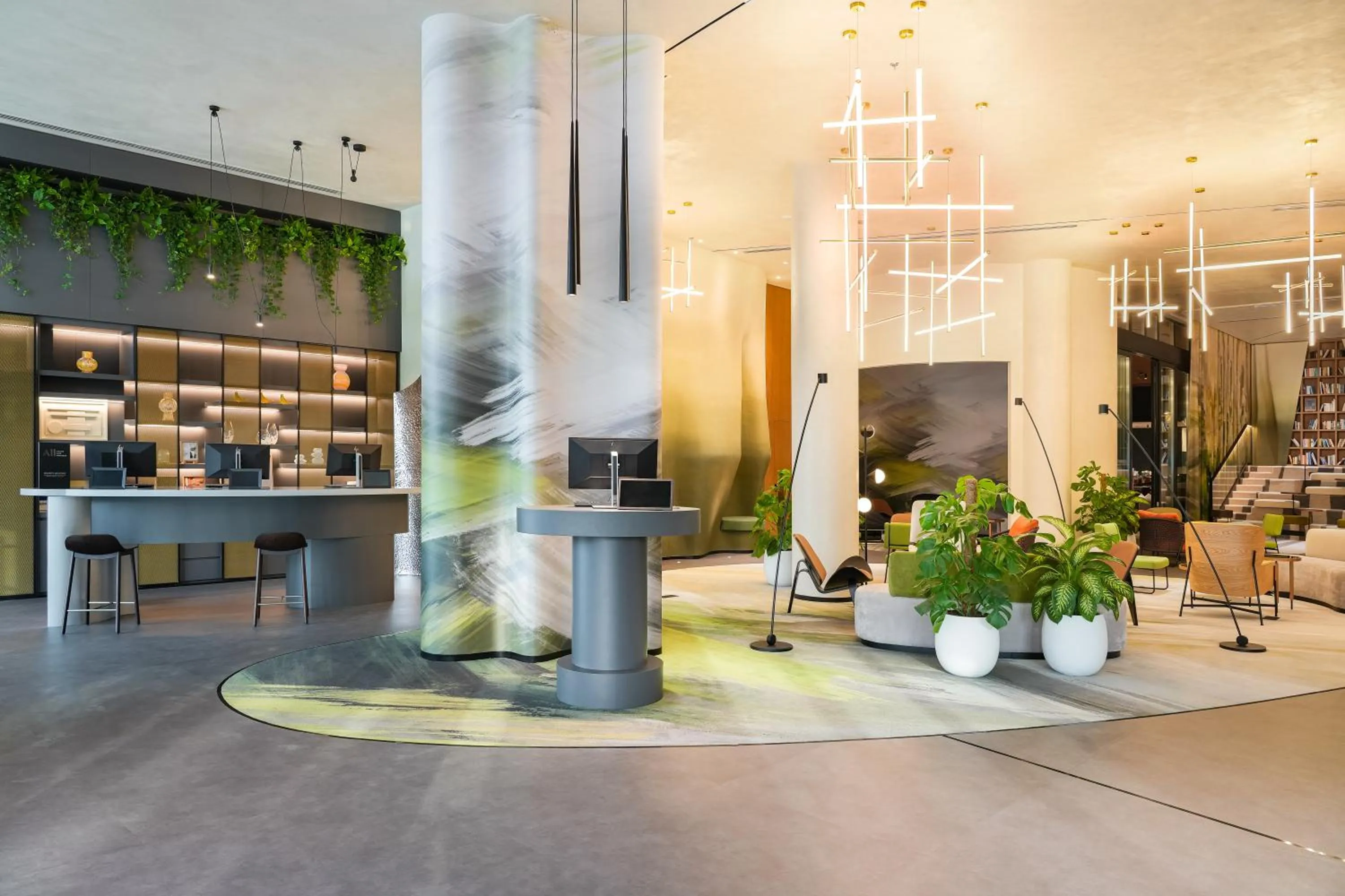 Lobby or reception in Novotel Dubai World Trade Centre