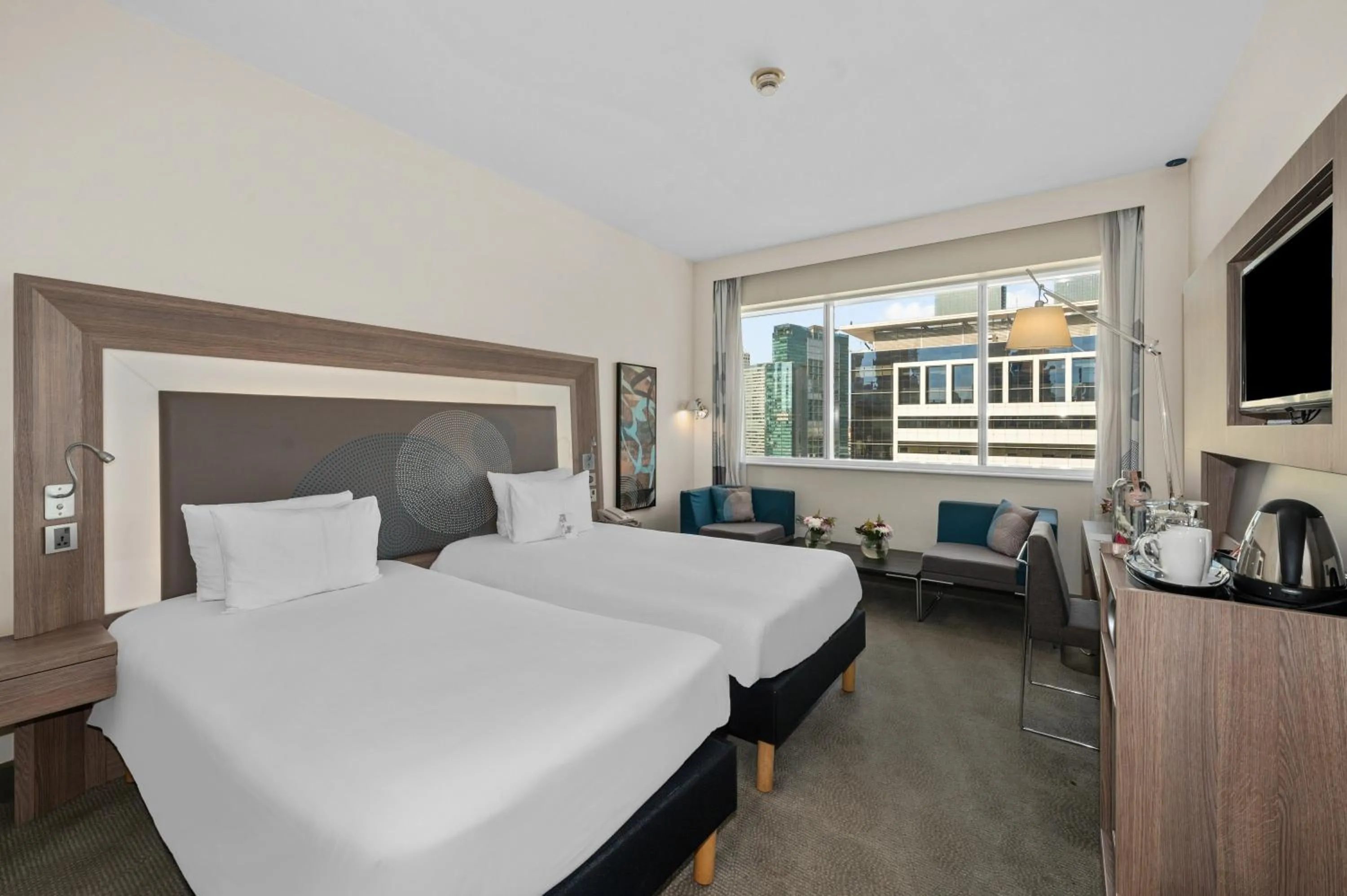 Bed in Novotel Dubai World Trade Centre