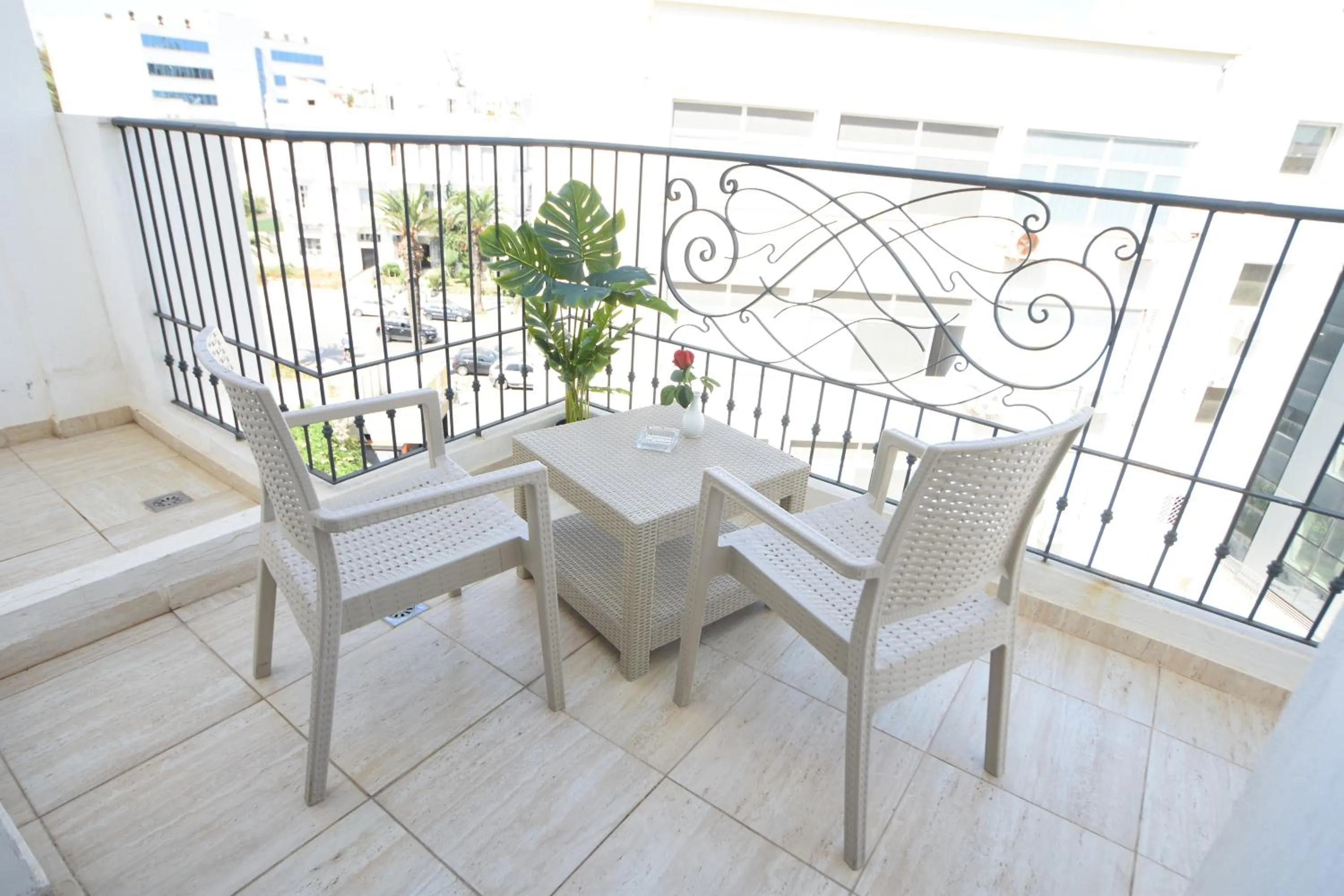 Balcony/Terrace in Downtown Tunis Hotel