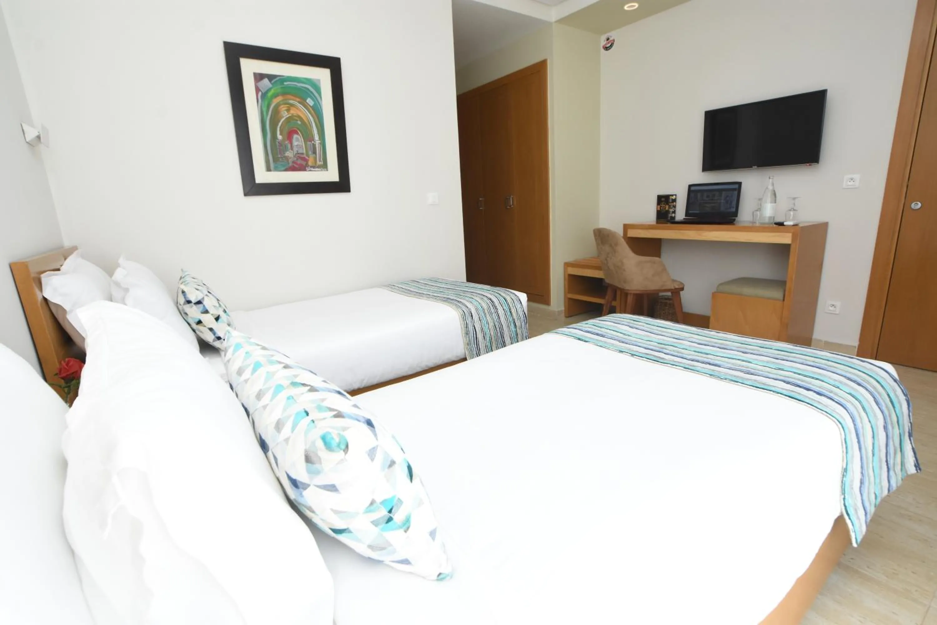 Photo of the whole room, Bed in Downtown Tunis Hotel