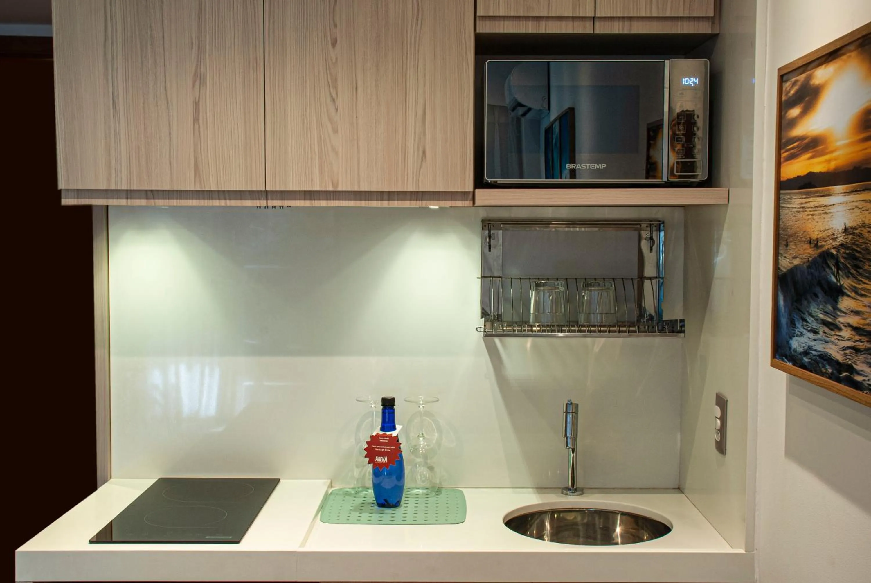 Kitchen or kitchenette in Anna Suites Ipanema by Arena Hotéis