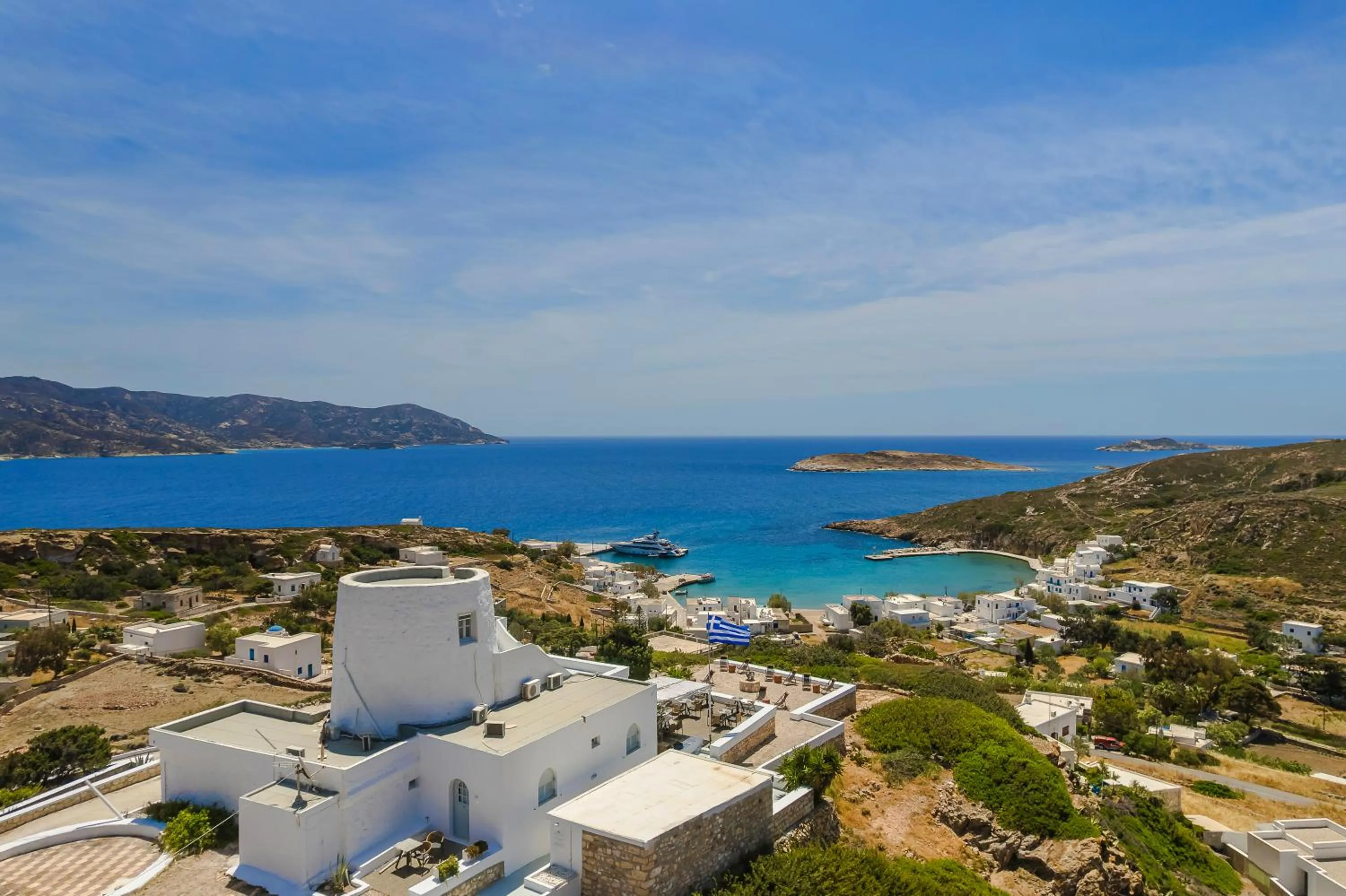 Bird's eye view in The Windmill Kimolos