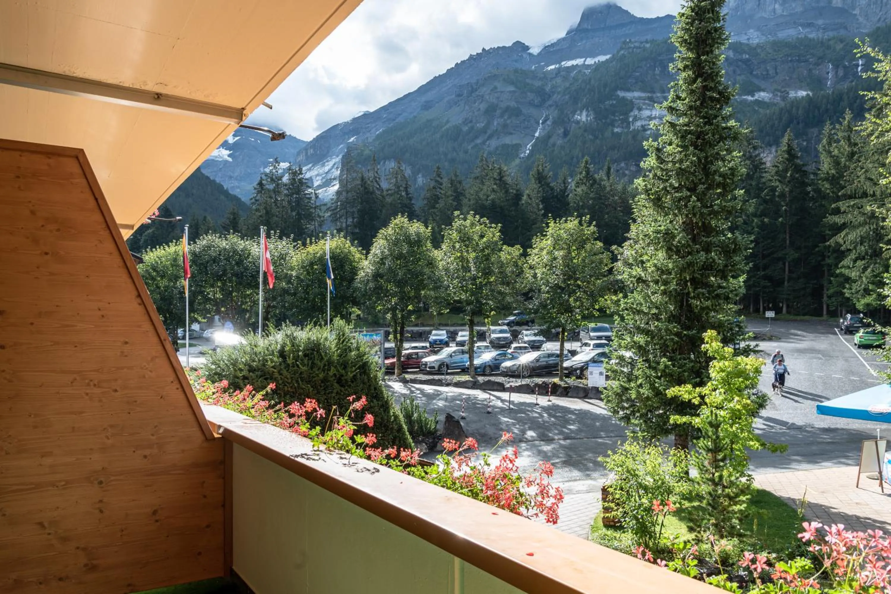 Spring in Typically Swiss Hotel Ermitage