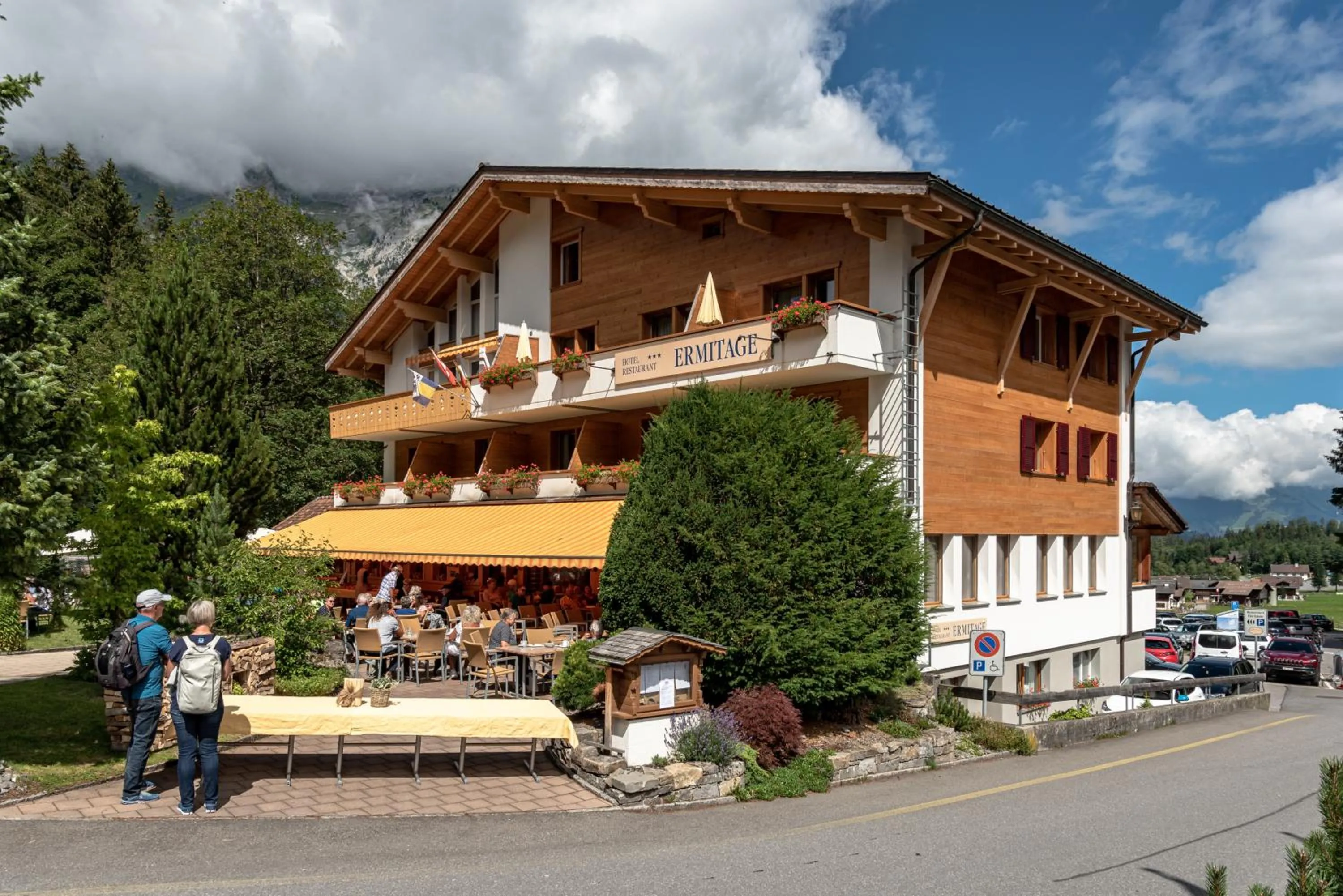 Property building in Typically Swiss Hotel Ermitage