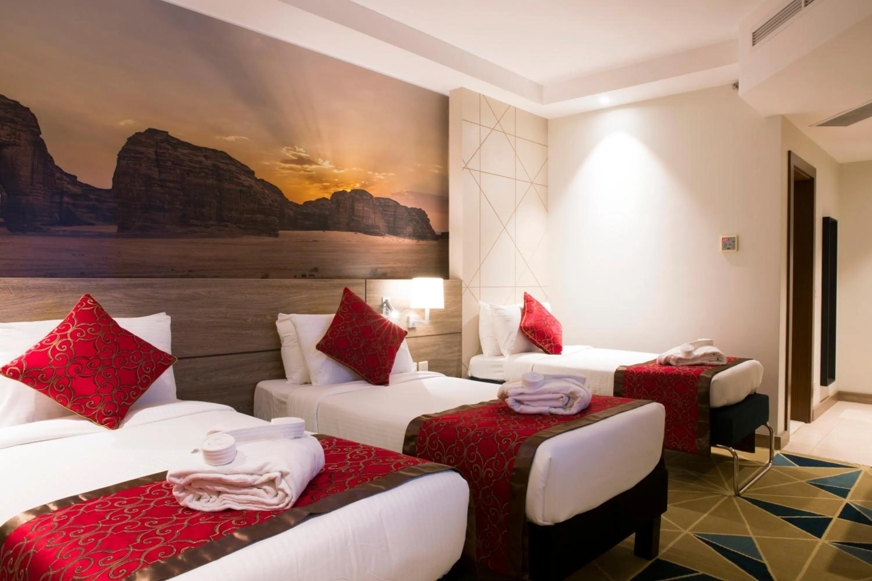 Bed in Hibatullah Hotel Makkah