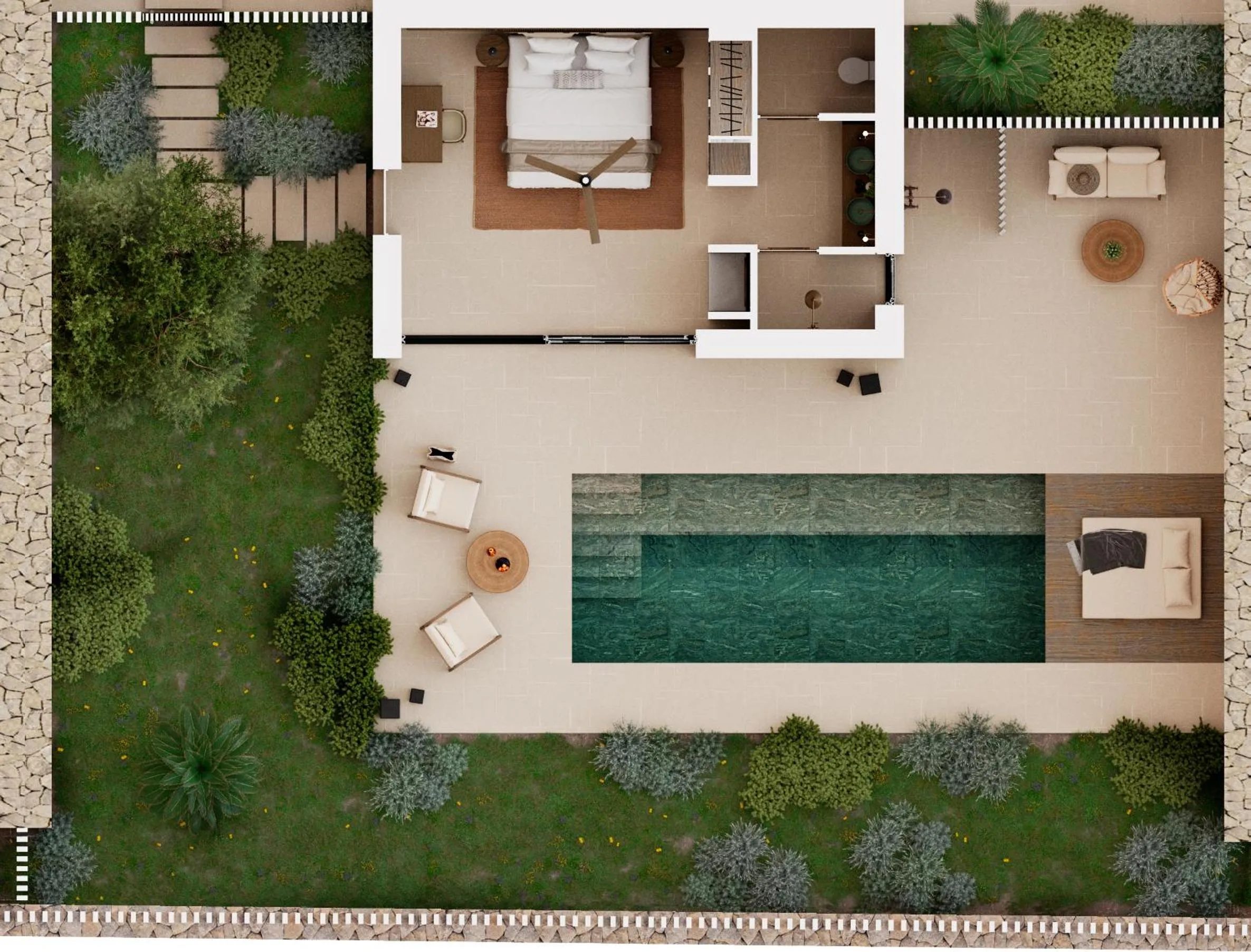 Floor plan in The Olivar Suites