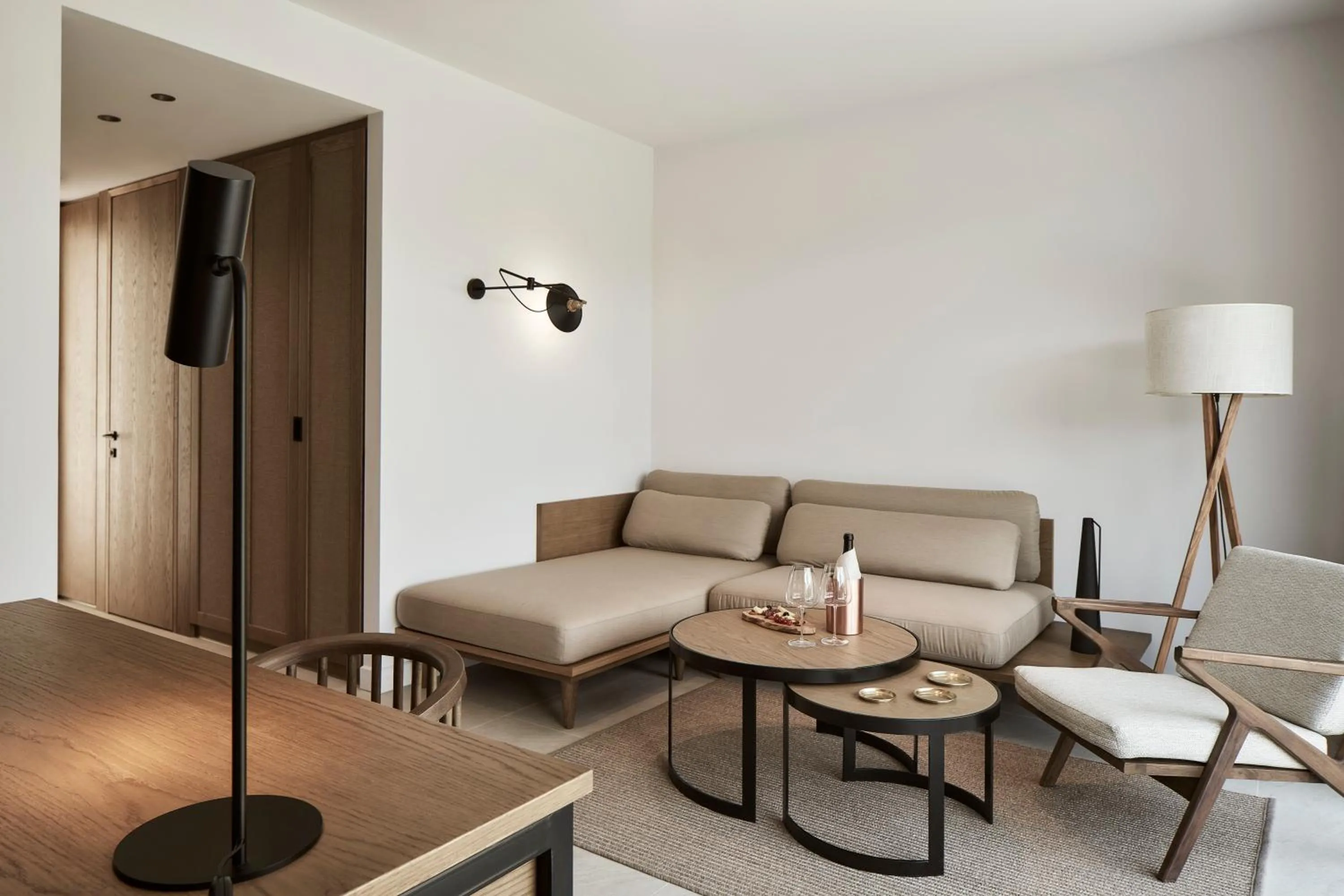 Seating area in The Olivar Suites