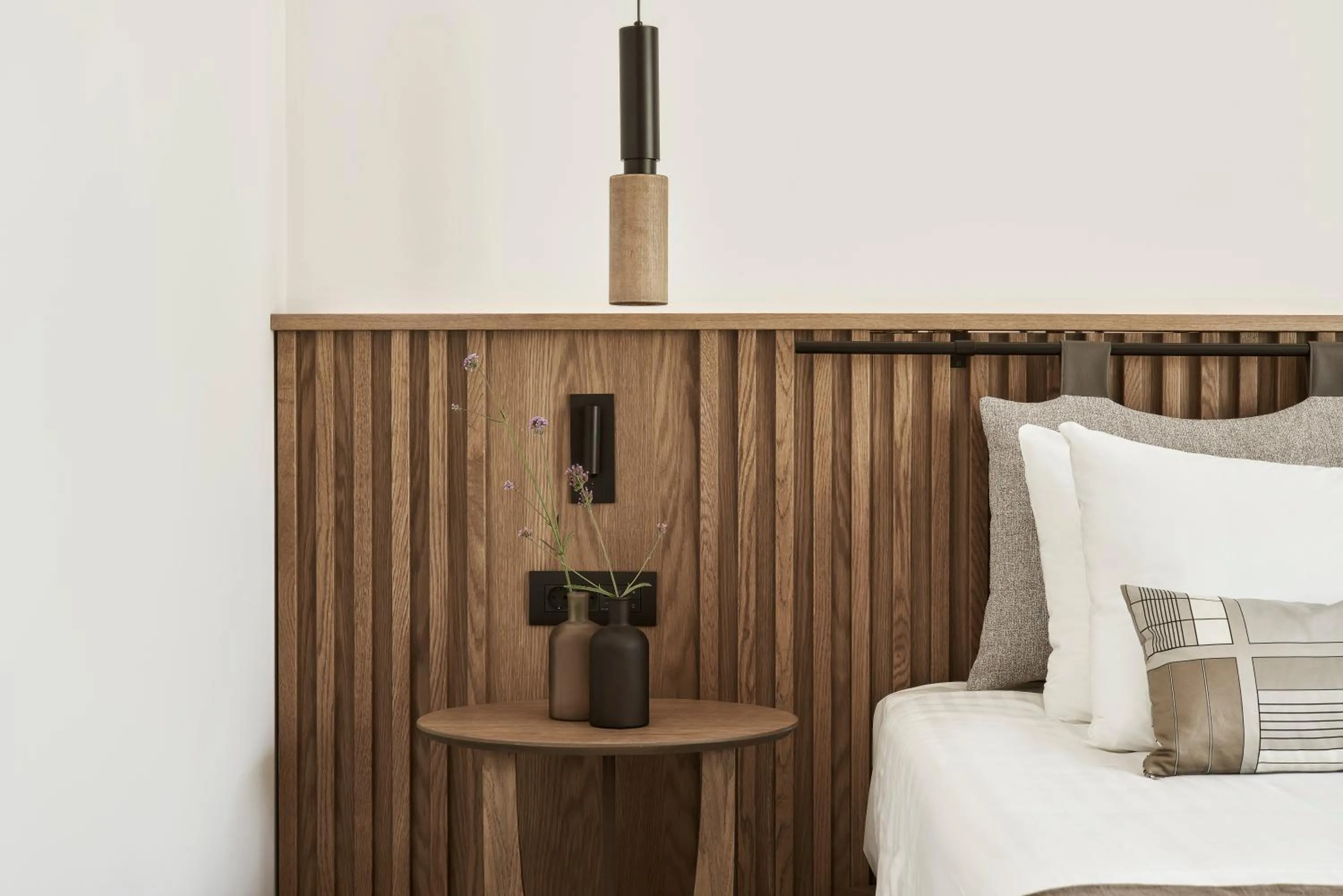 Bed in The Olivar Suites