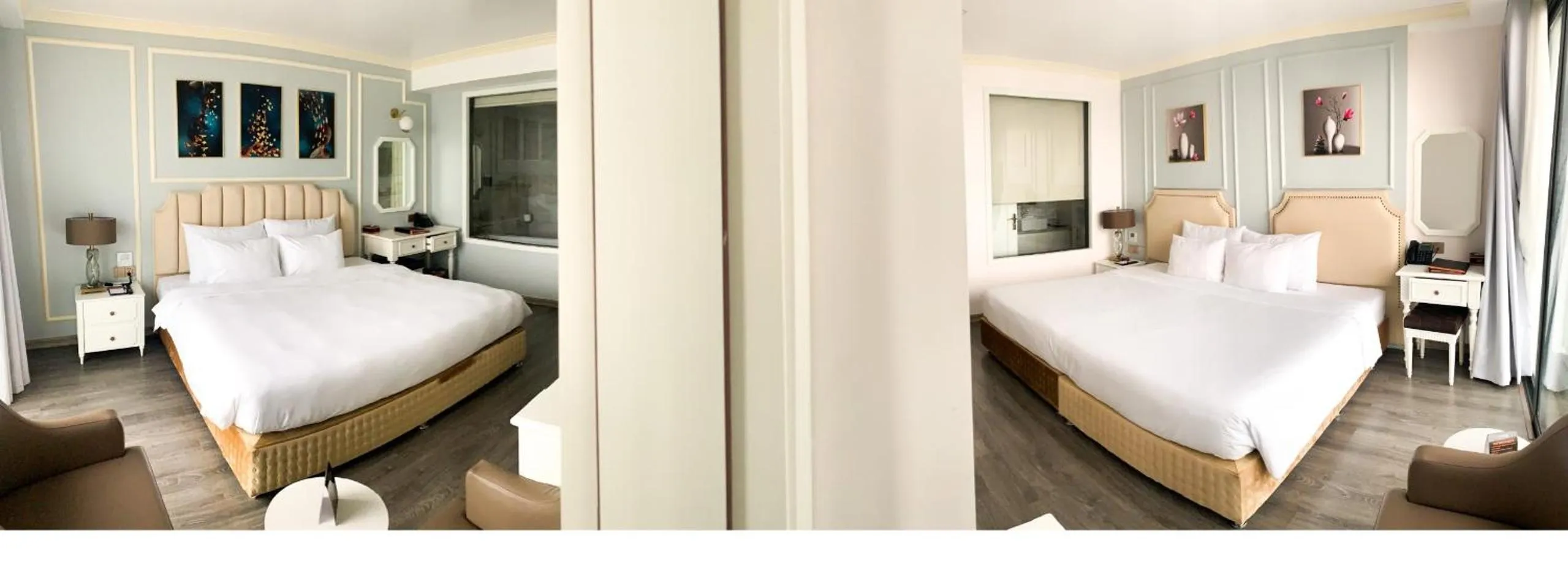 Bed in La Vague Hotel