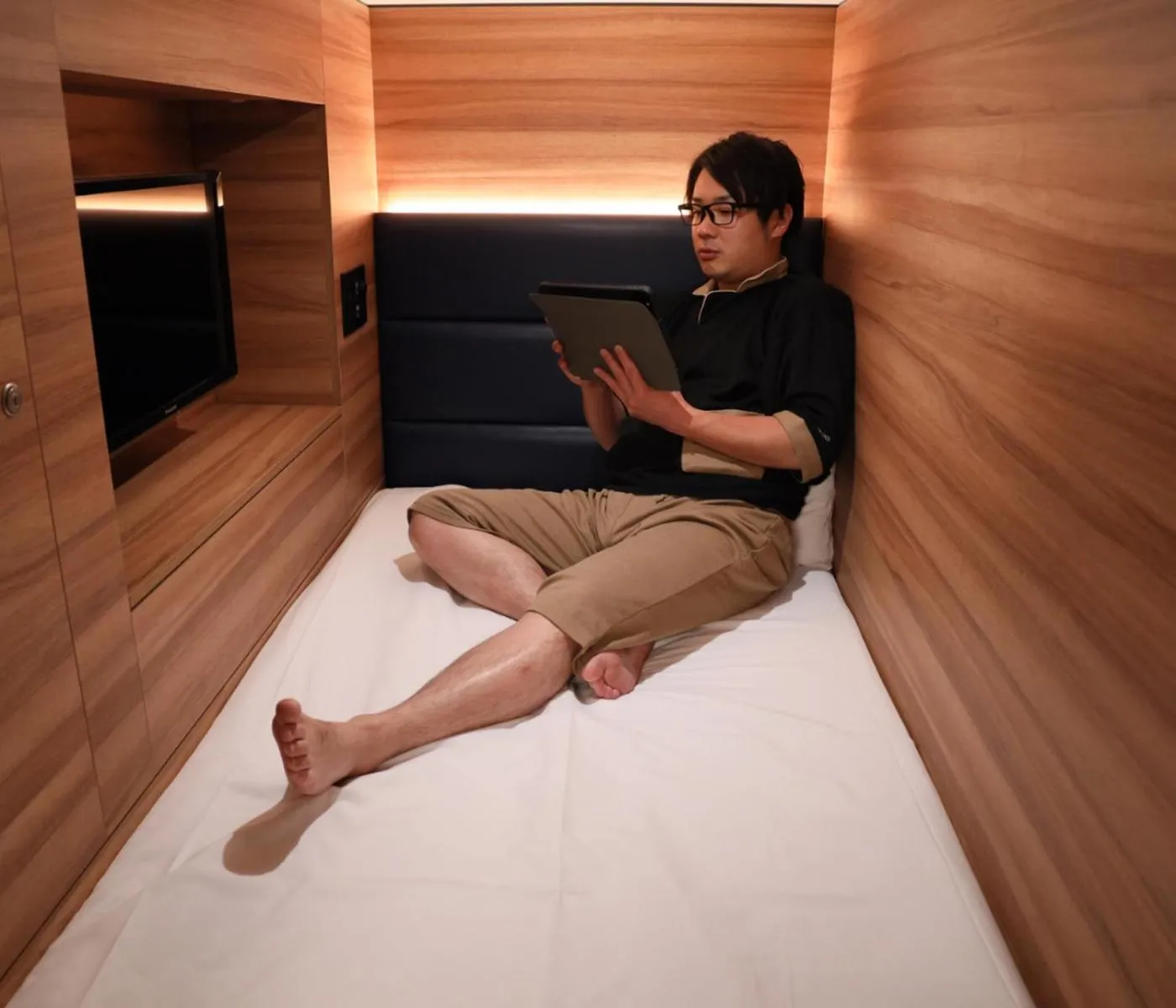 Bed in Smart Stay SHIZUKU Shinagawa-Oimachi