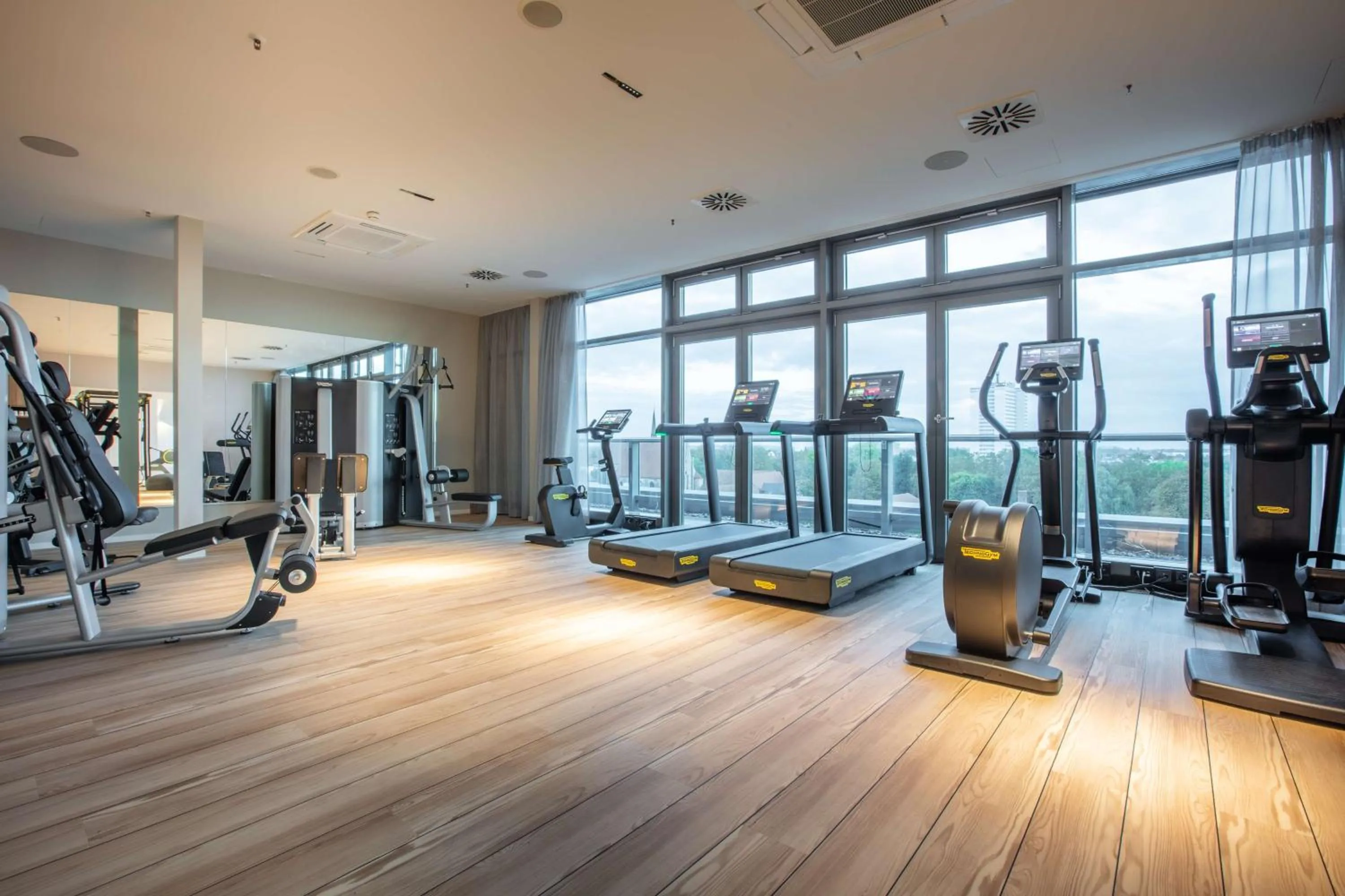 Fitness centre/facilities in Radisson Blu Hotel Rostock