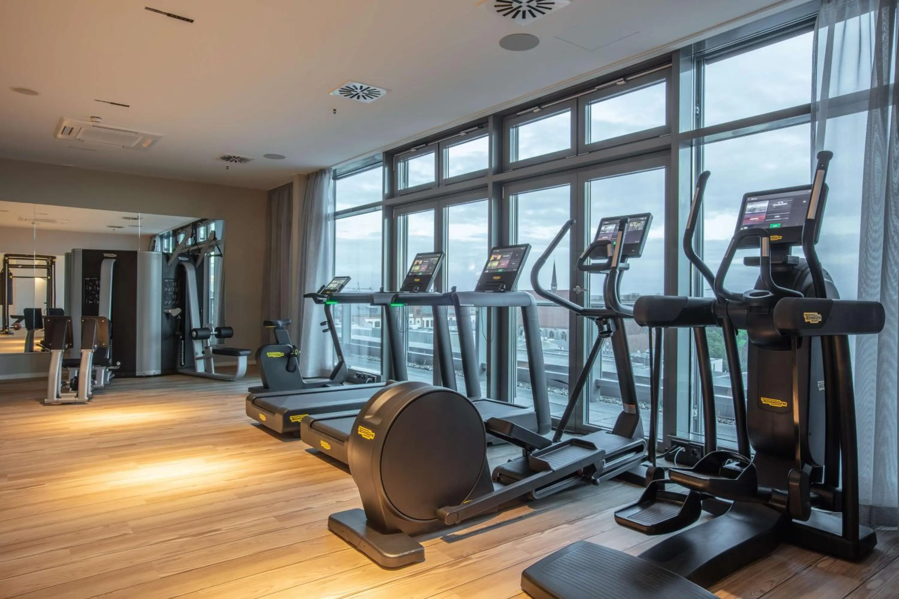 Fitness centre/facilities in Radisson Blu Hotel Rostock