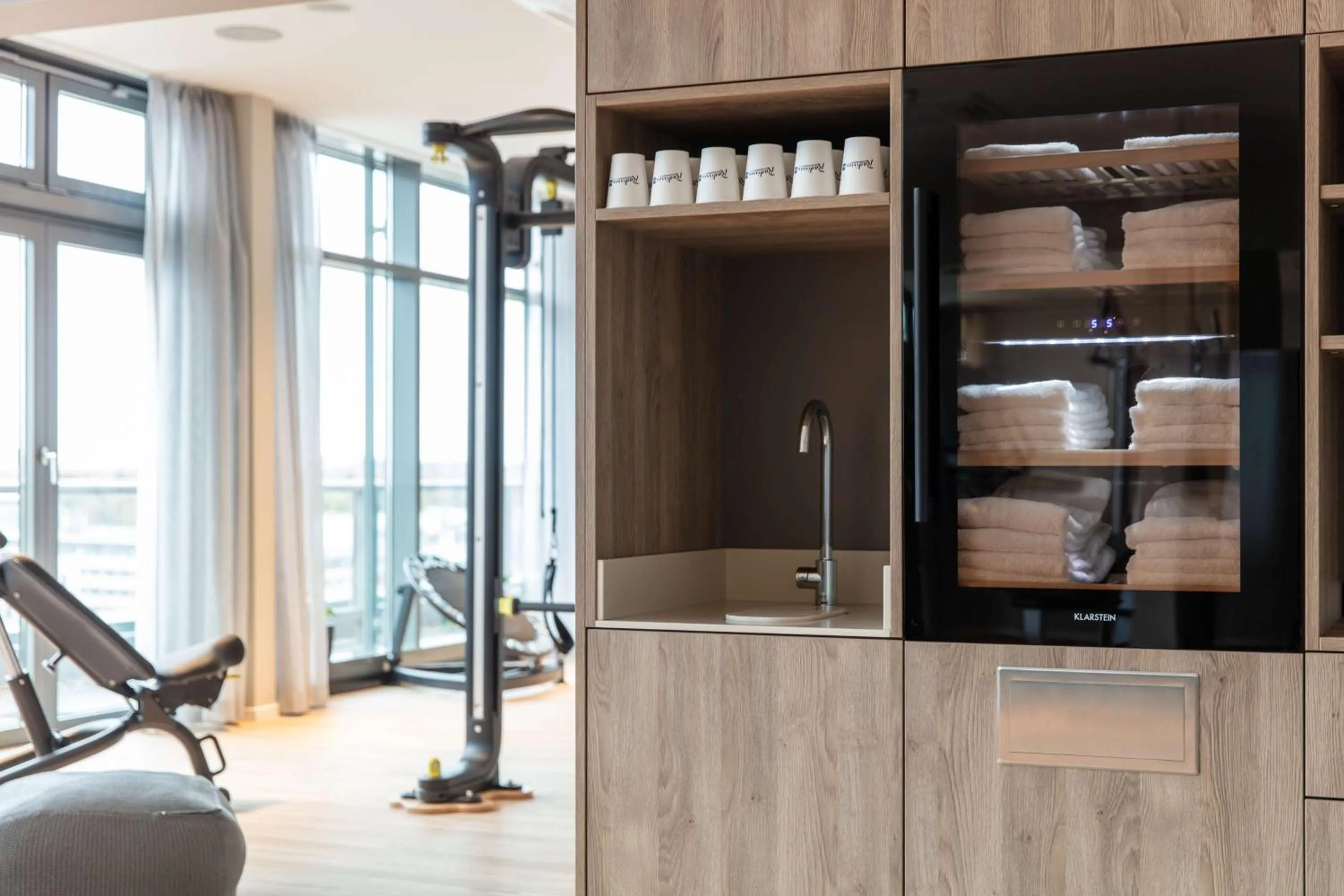 Fitness centre/facilities in Radisson Blu Hotel Rostock