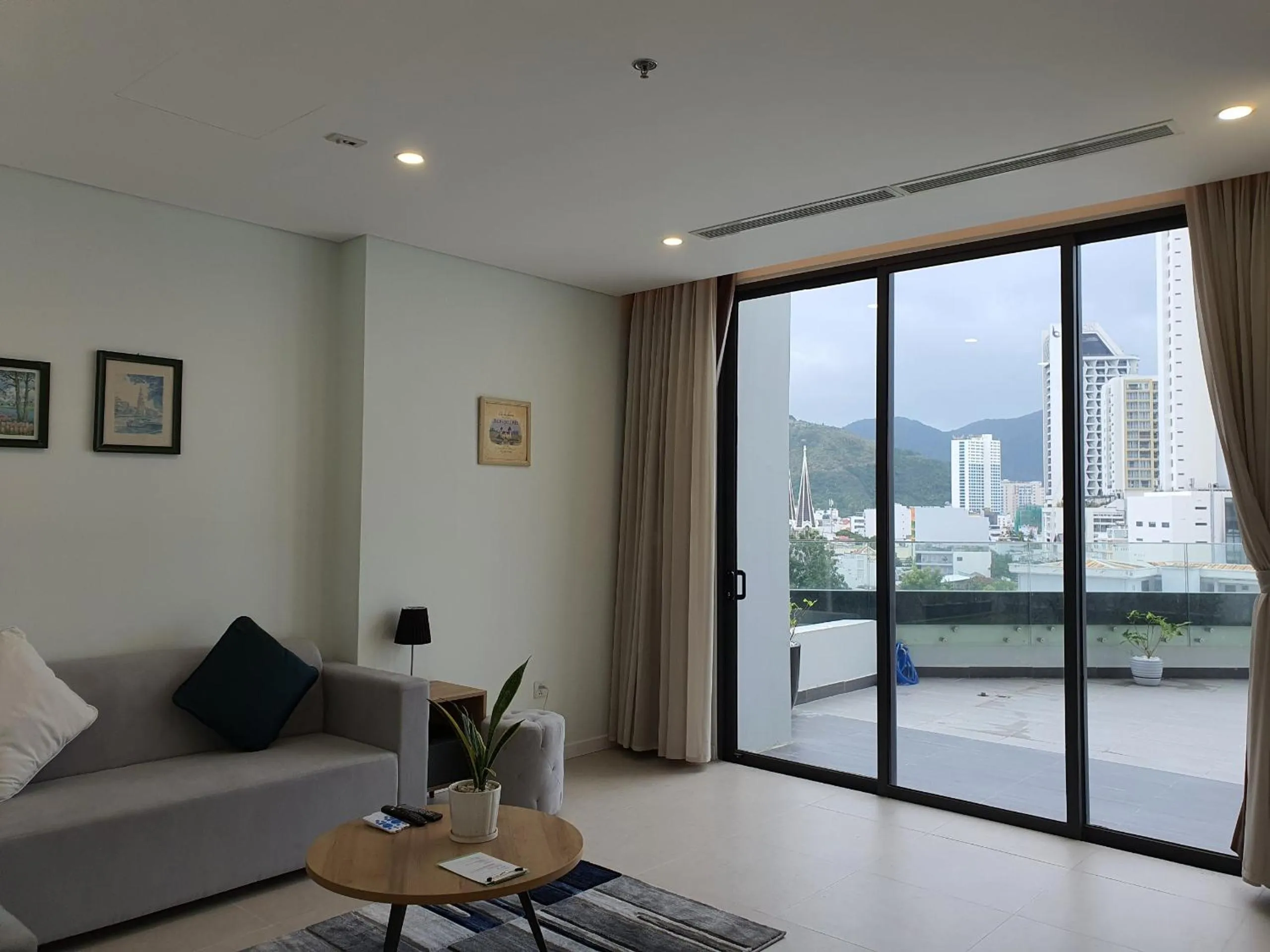 Living room in Wise Stay Scenia Bay Apartment