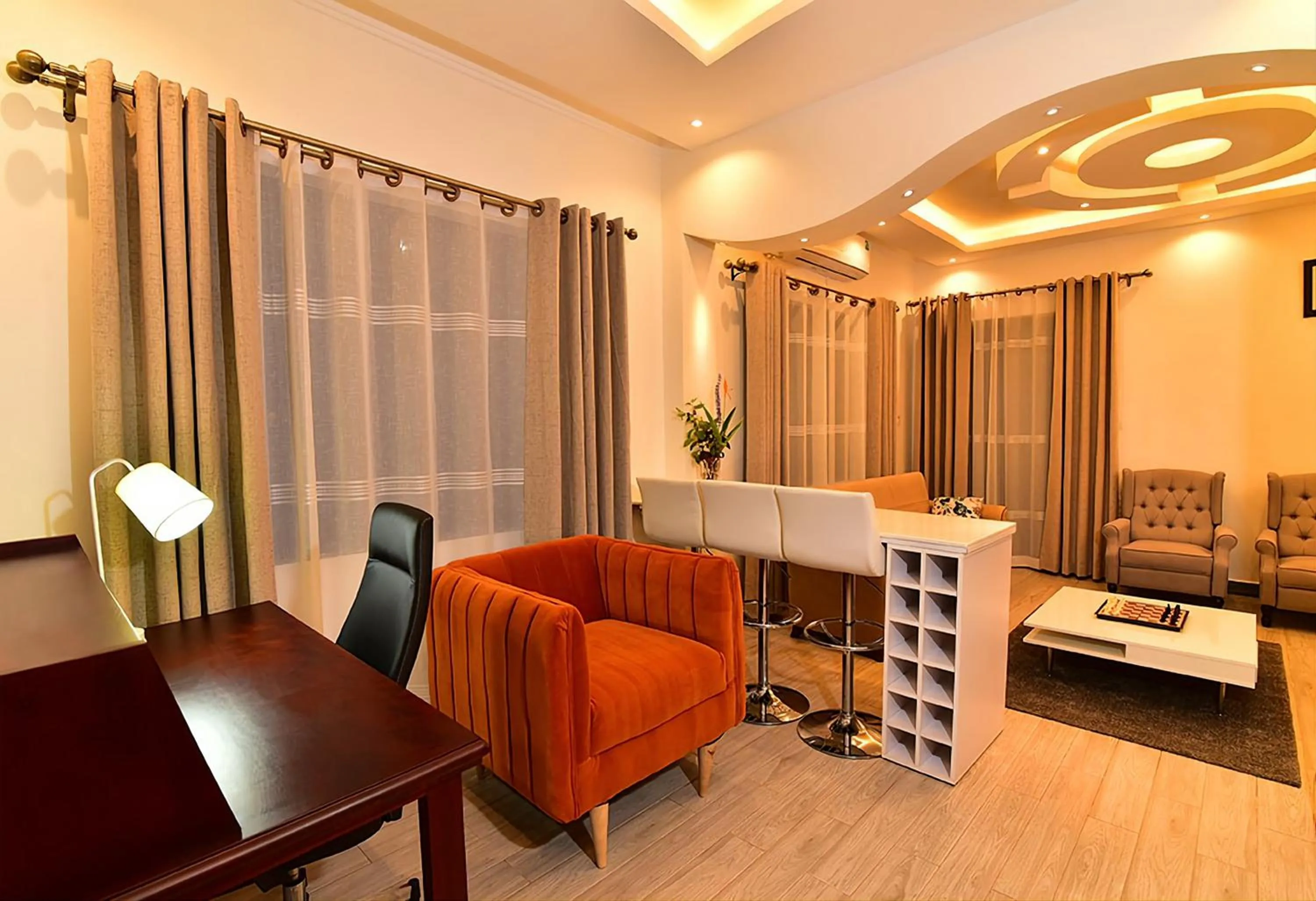 Living room in ENTEBBE-STAY Aparthotel - KITOORO