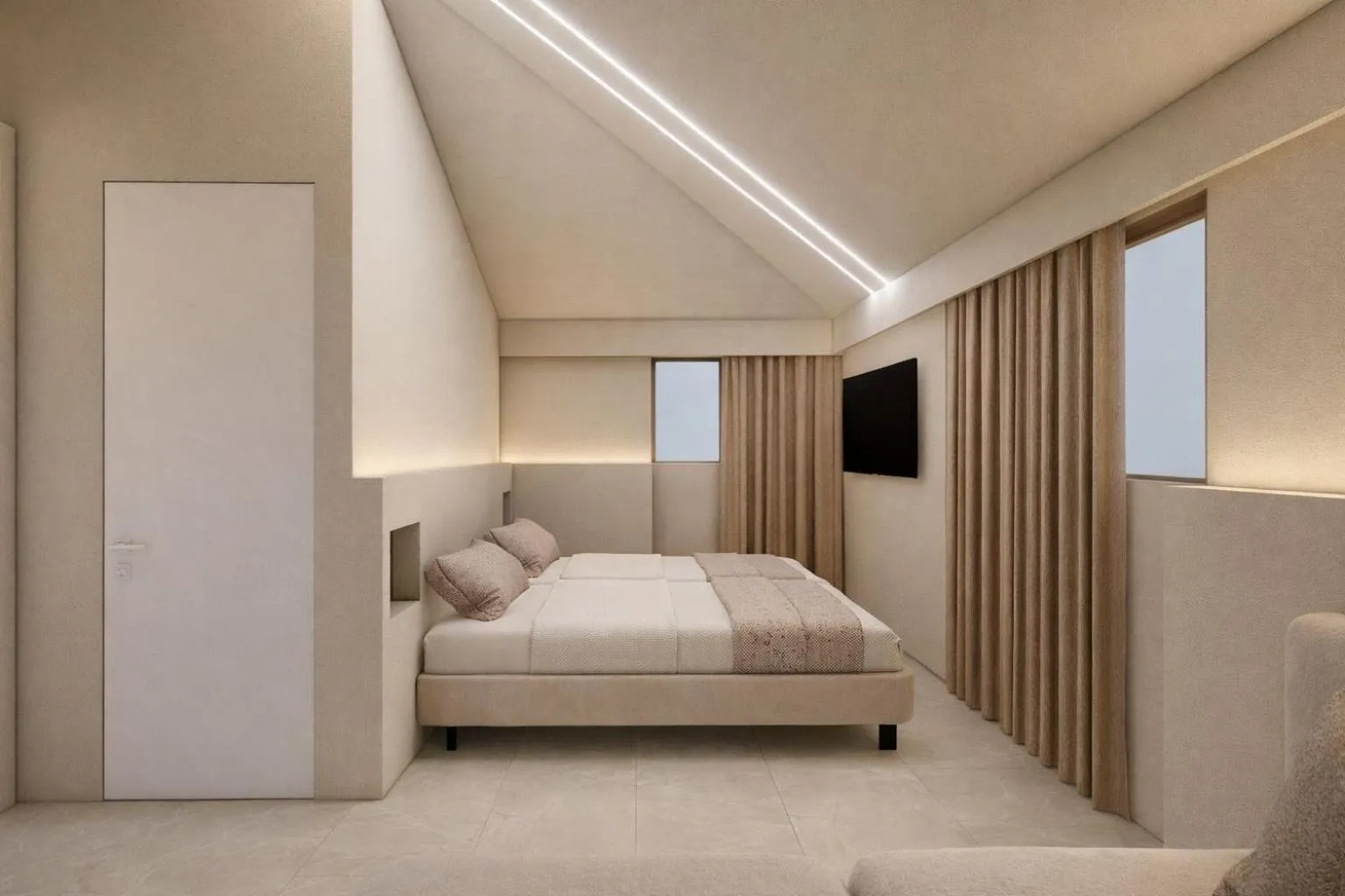 Bed in Acapulco Marinos Apartments- Adults Only