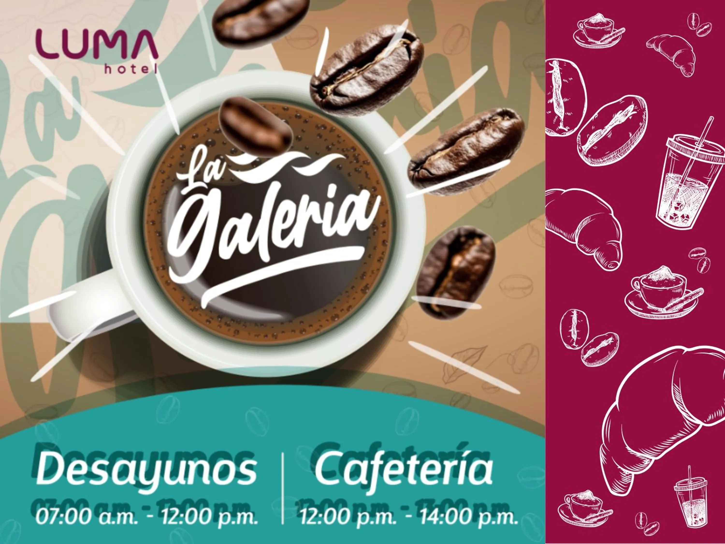 Food and drinks in Hotel Luma by Kavia