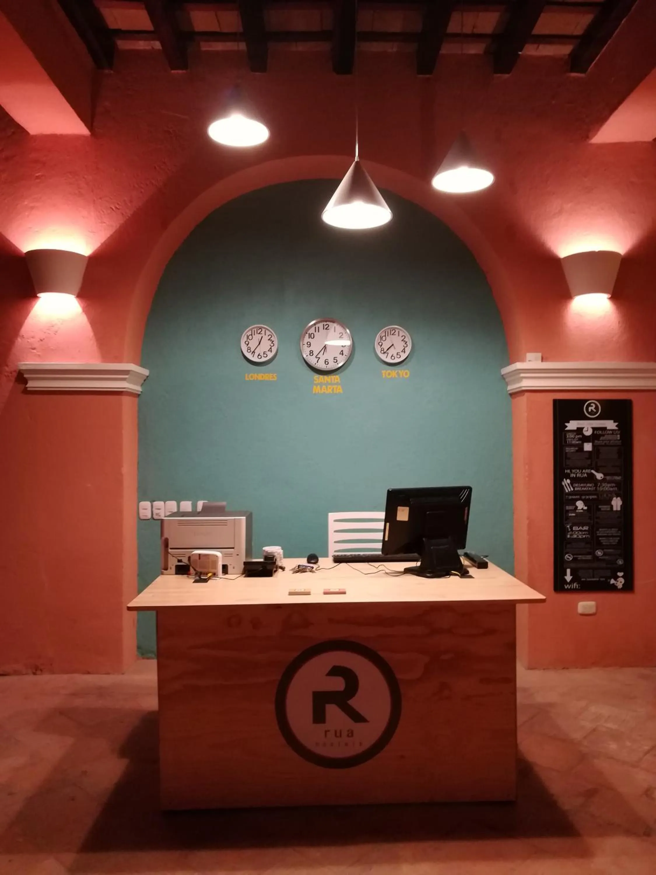 Lobby or reception in Gagaka Rua hostel