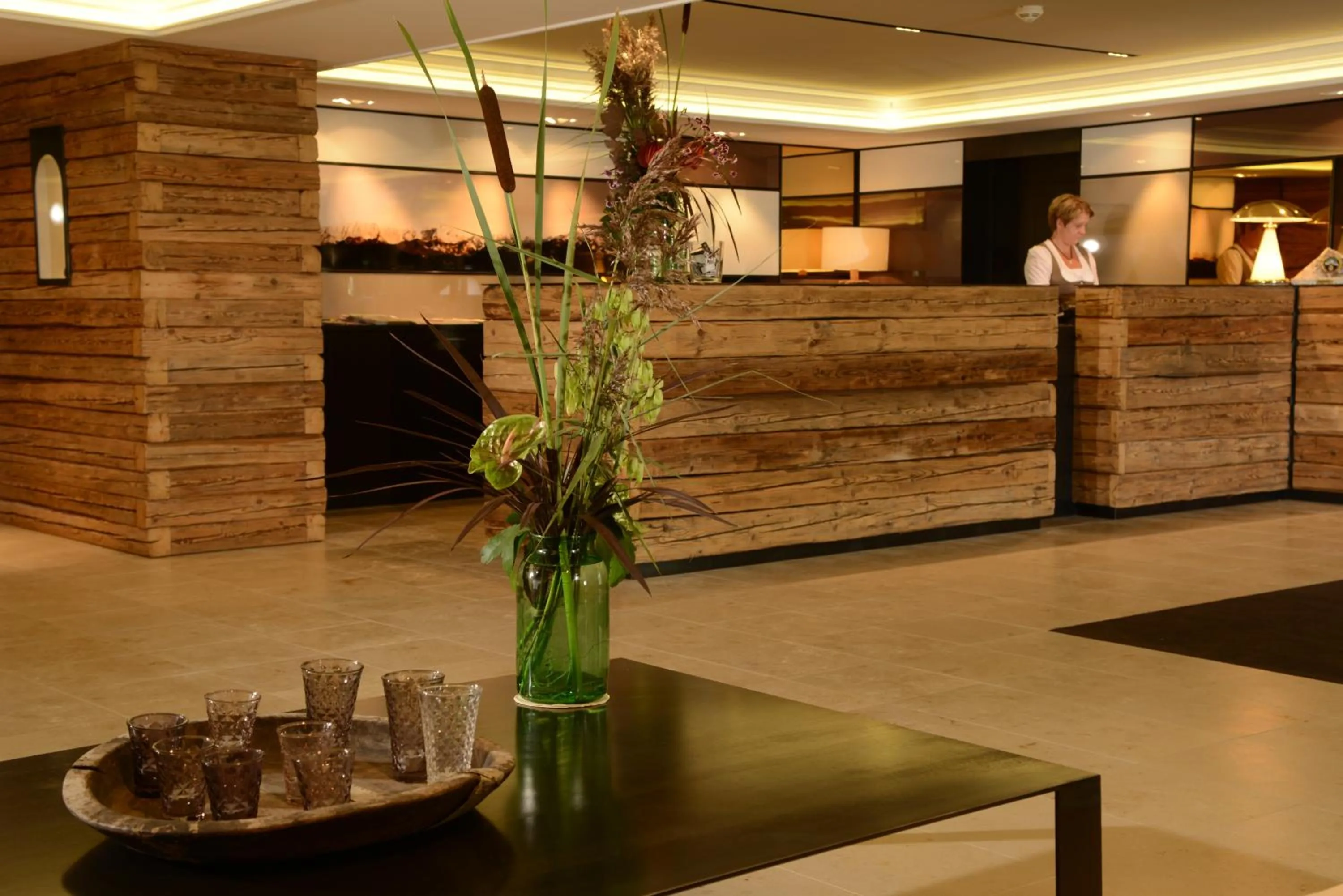 Lobby or reception in Hotel am Badersee