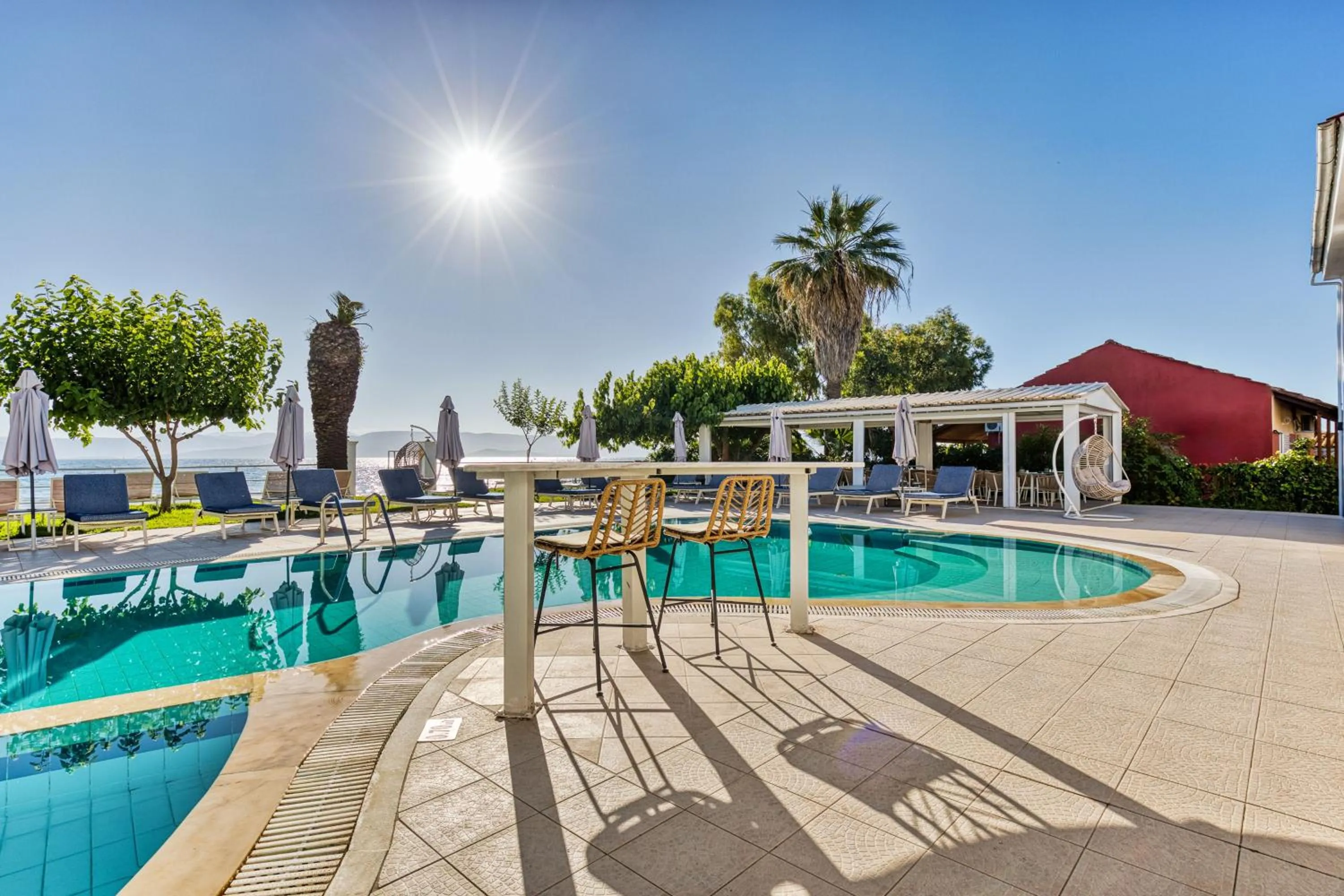 Pool view in Sirocco Hotel