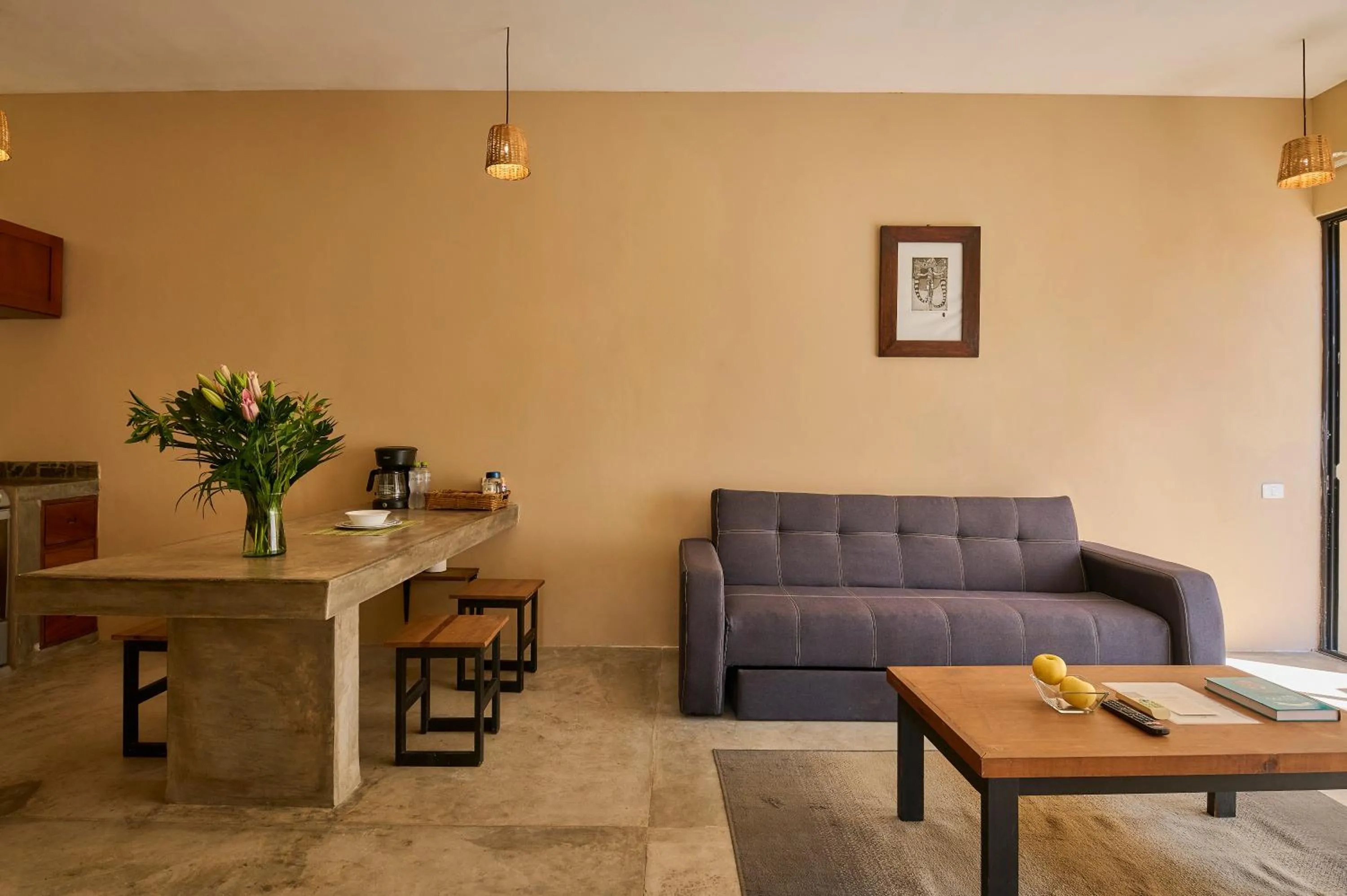 Living room in Lya Beach House