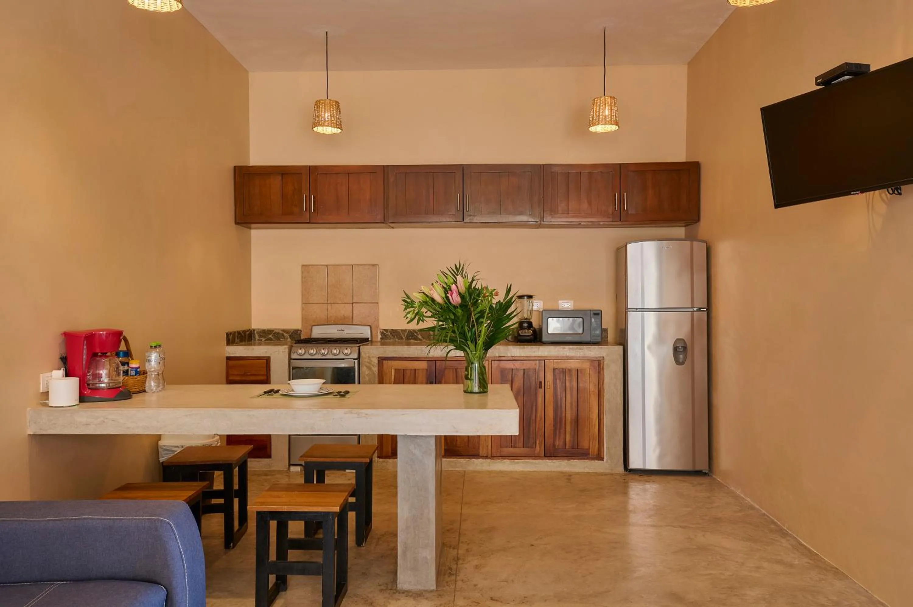 Kitchen or kitchenette in Lya Beach House