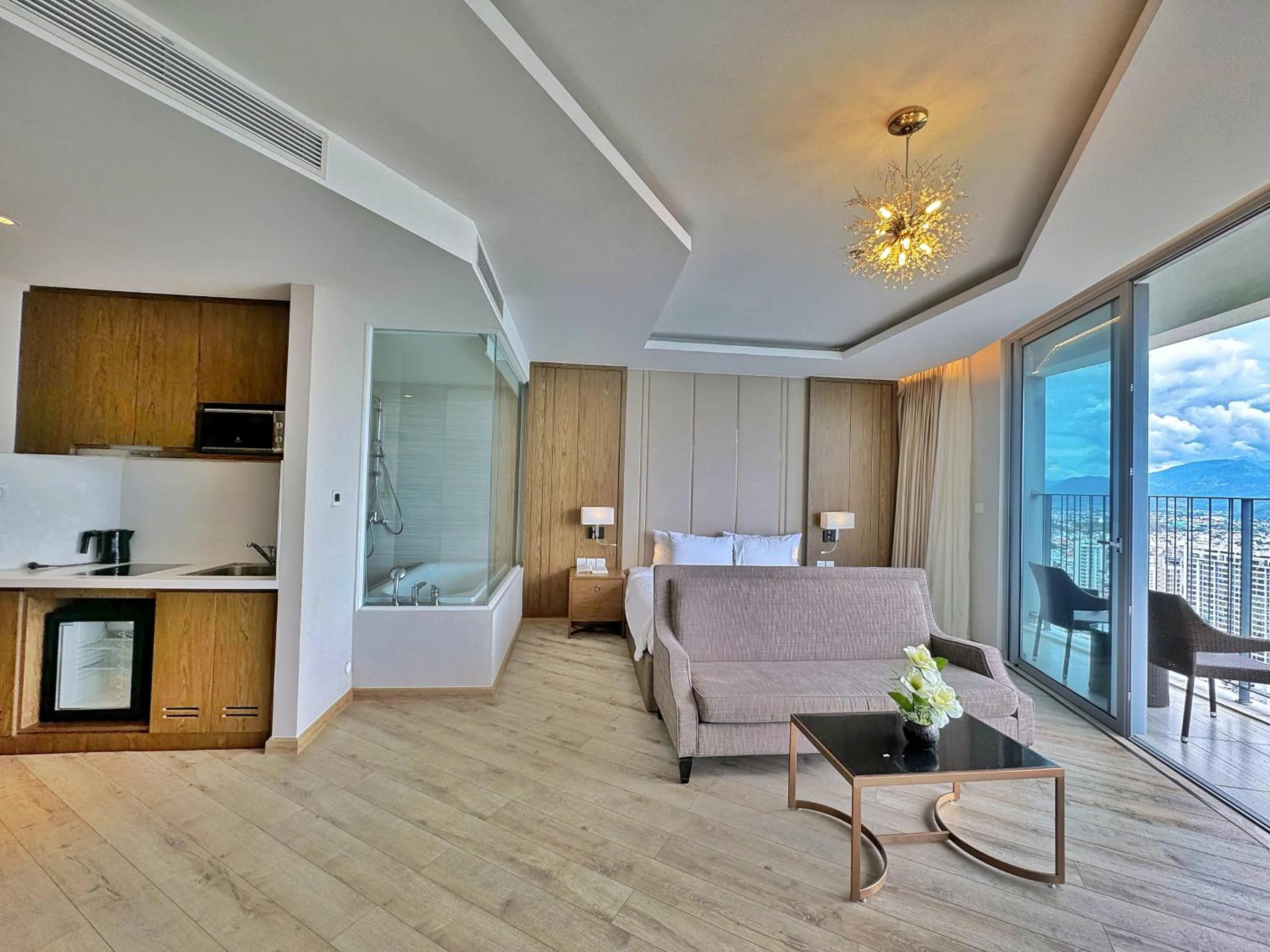 Bed in Wise Stay Panorama Condotel