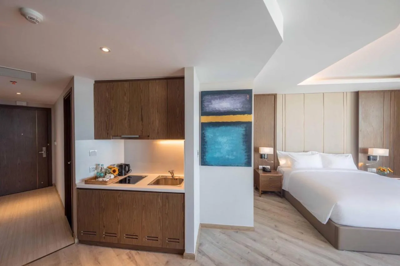 Bed in Wise Stay Panorama Condotel