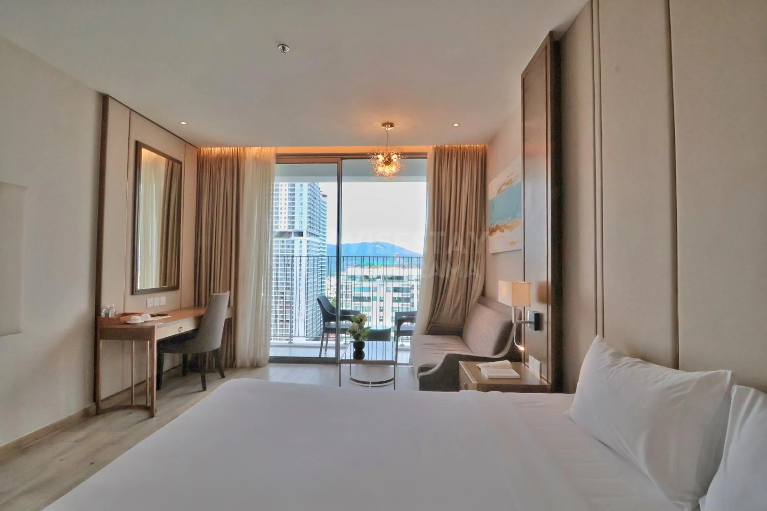 Bed in Wise Stay Panorama Condotel