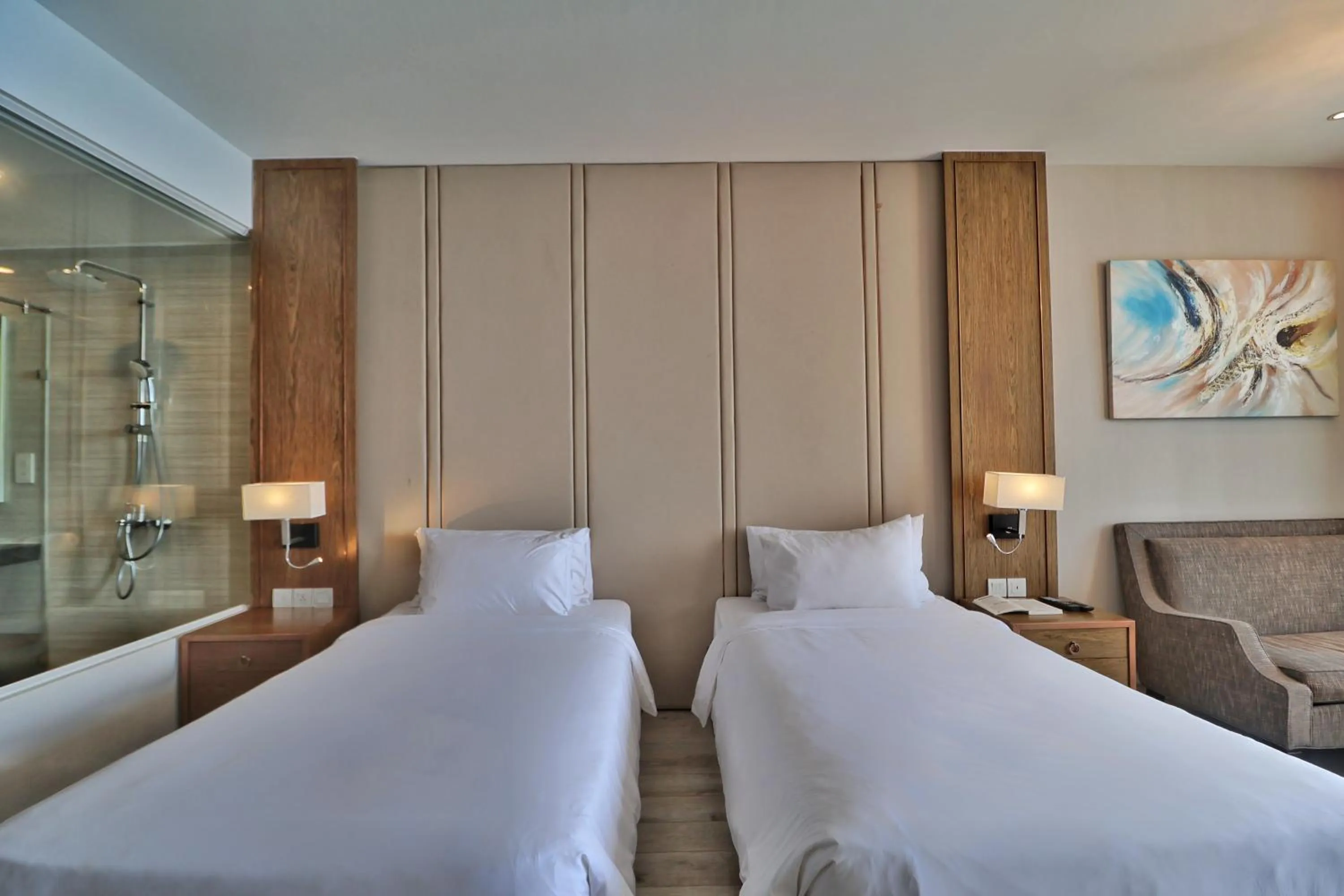 Bed in Wise Stay Panorama Condotel