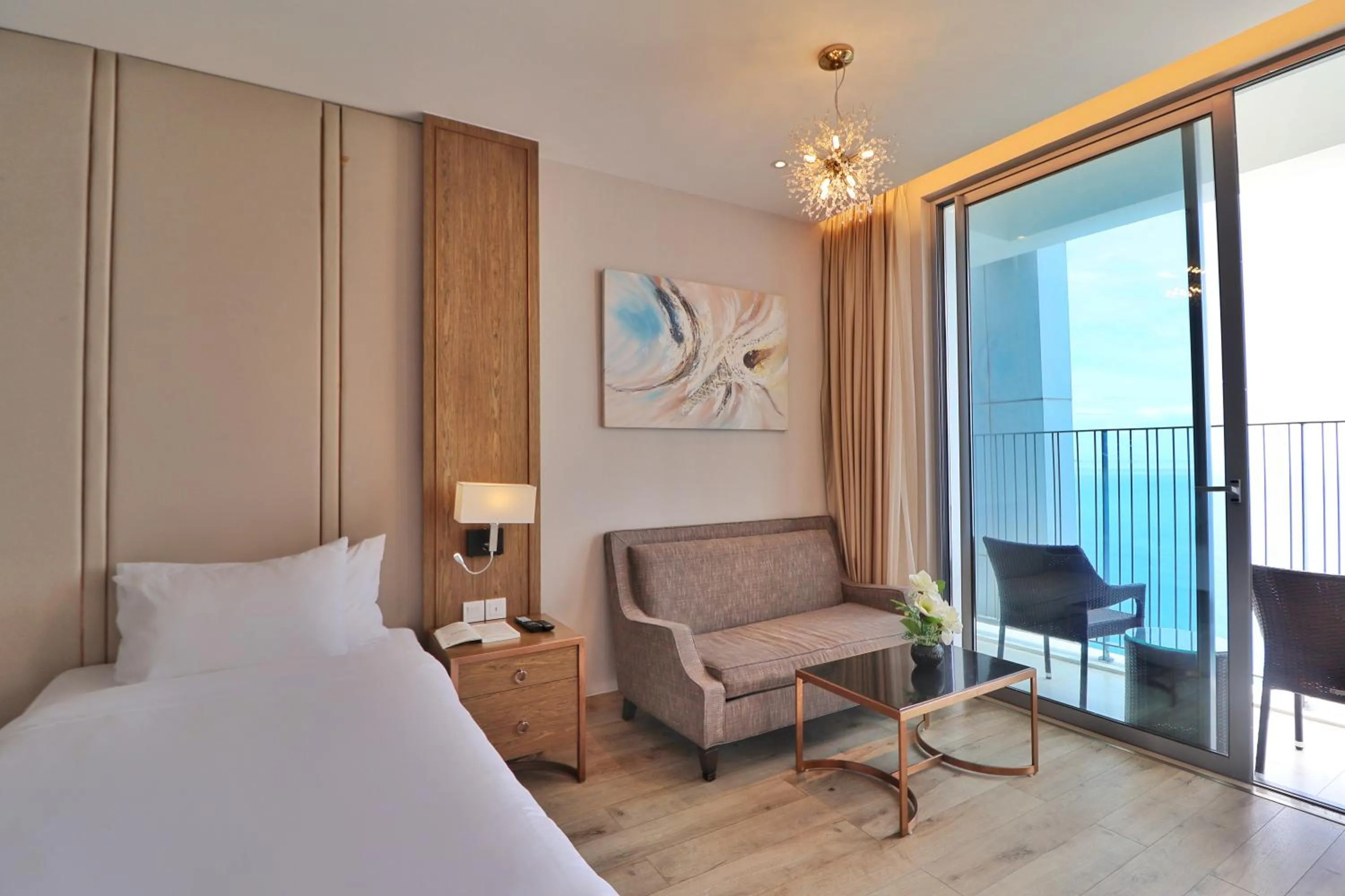 Bed in Wise Stay Panorama Condotel