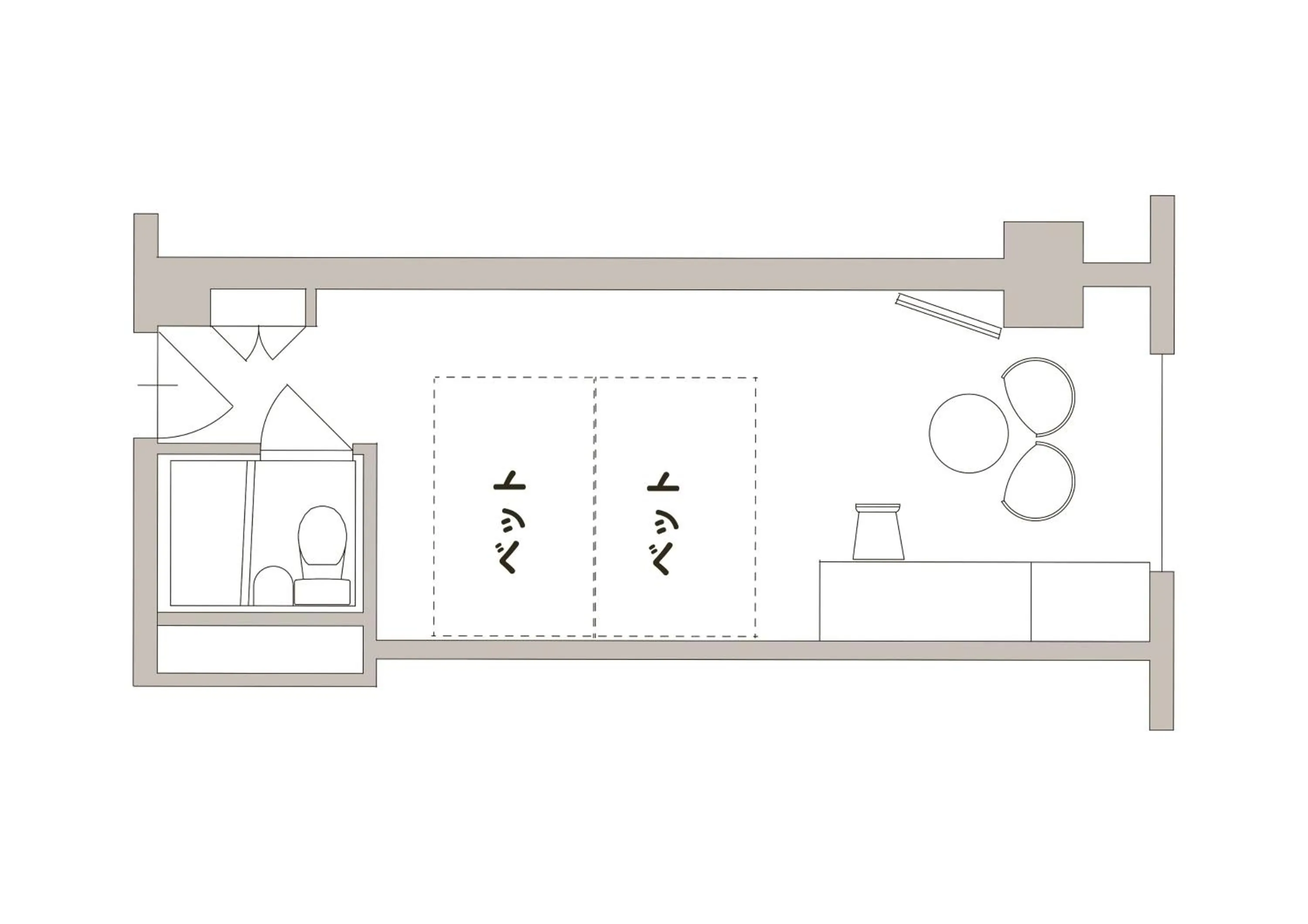 Photo of the whole room in Asaya