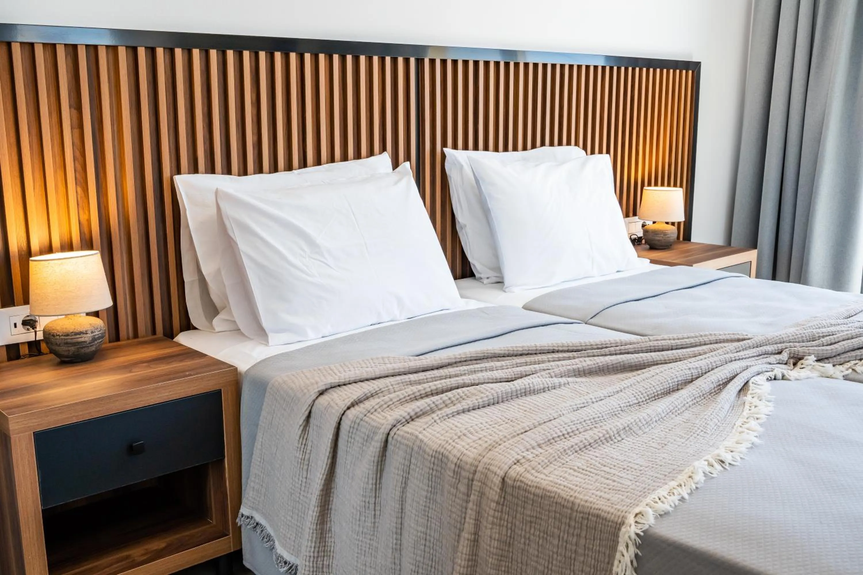 Bed in Apolis Beachscape Hotel