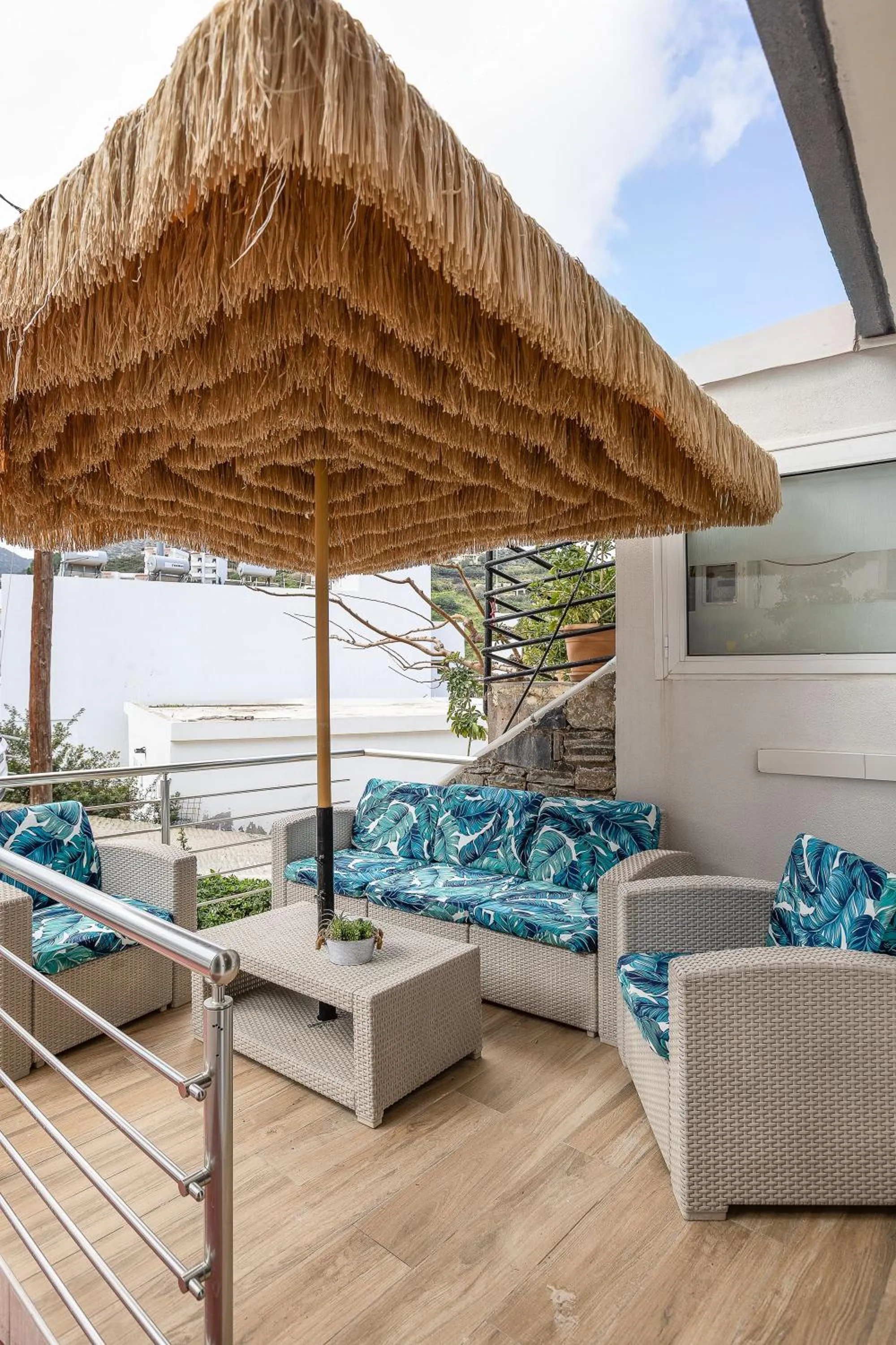 Balcony/Terrace in Akrogiali Apartments