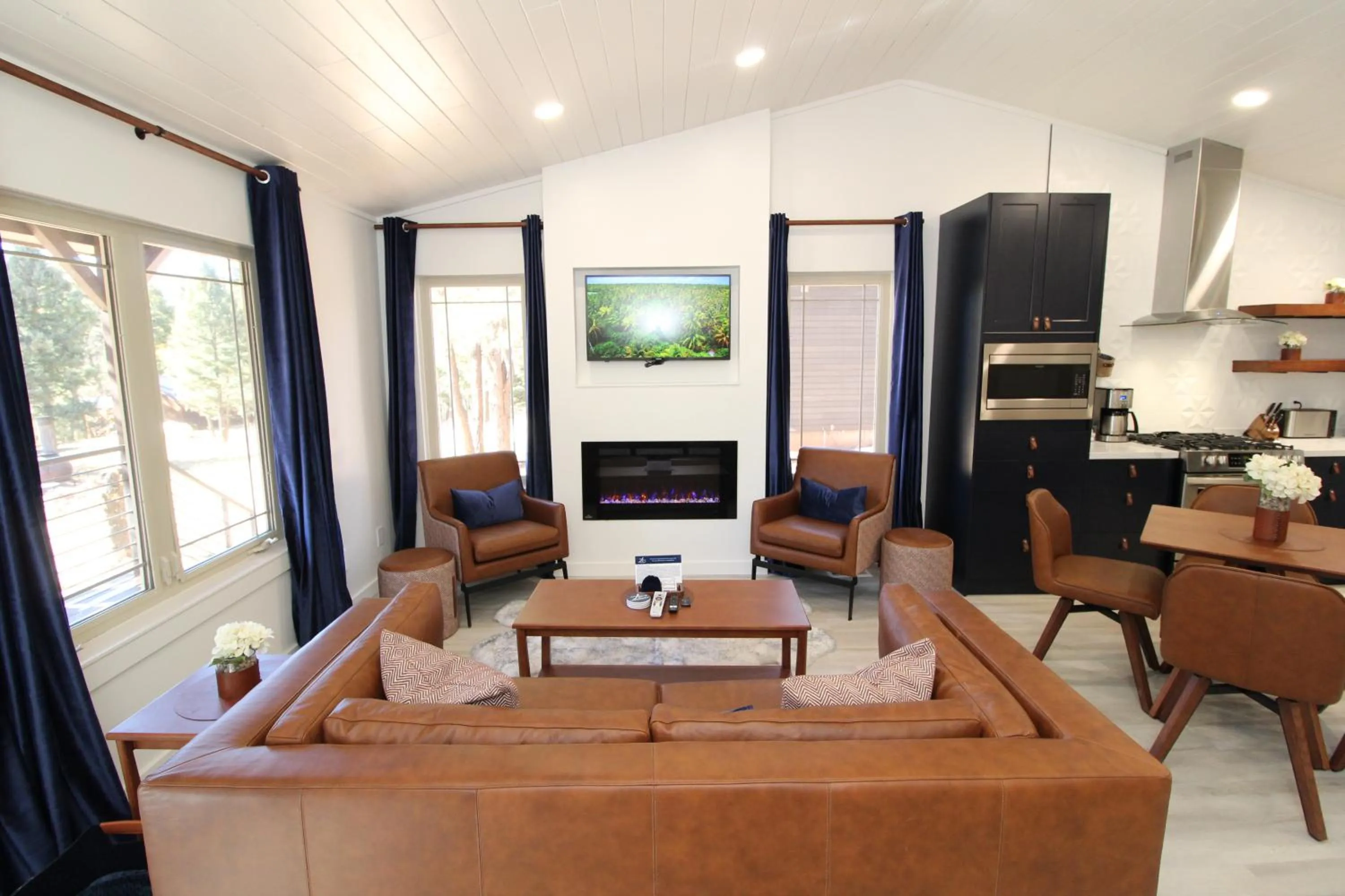 Living room in Aspen Springs Angel Fire