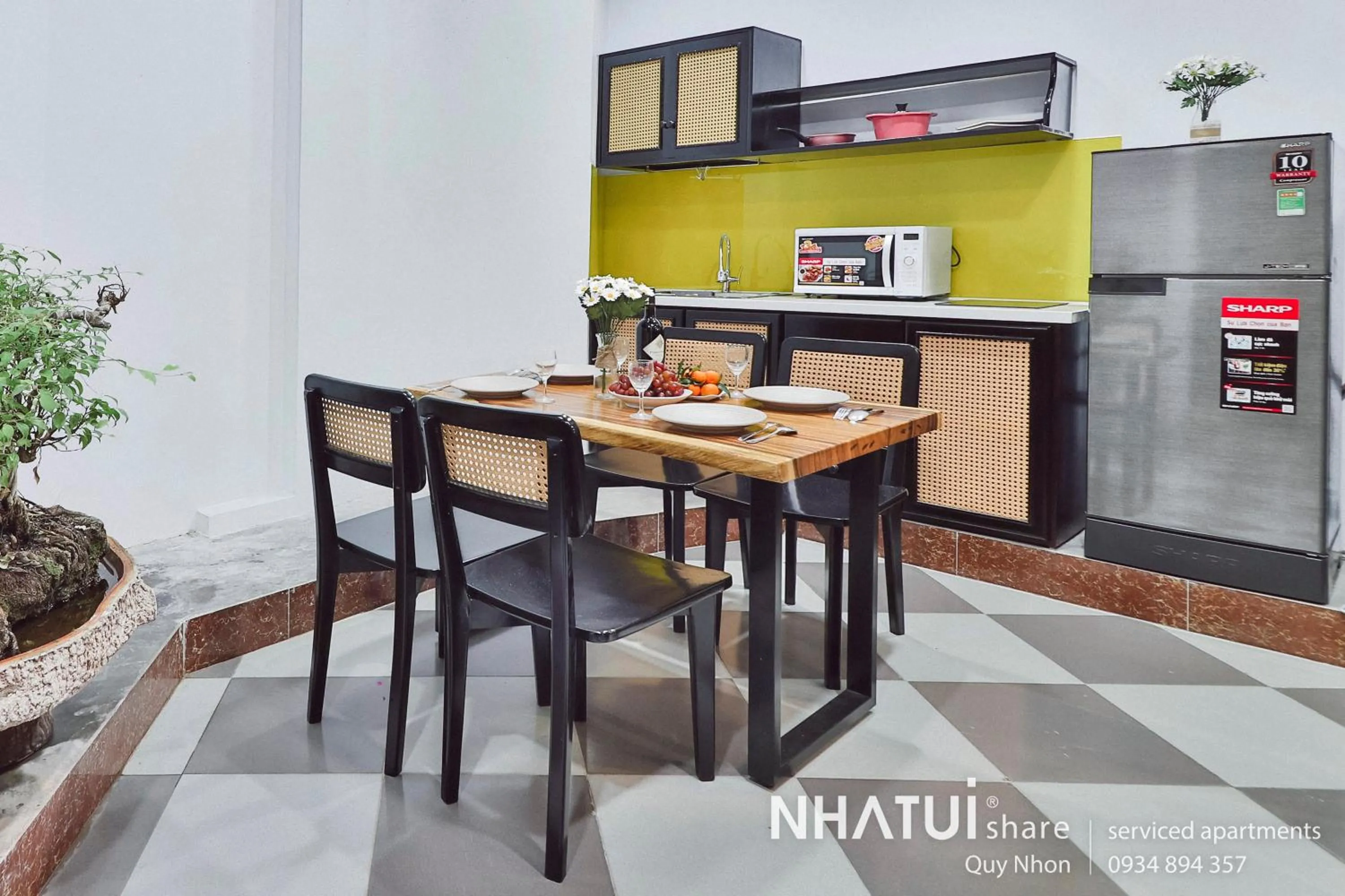 Dining area in NHATUIshare Quy Nhơn