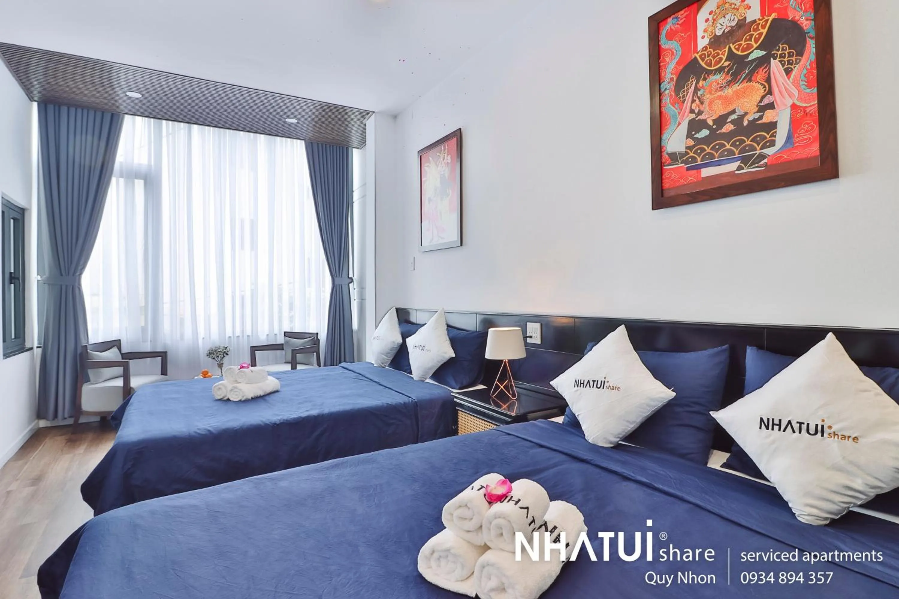 Photo of the whole room, Bed in NHATUIshare Quy Nhơn