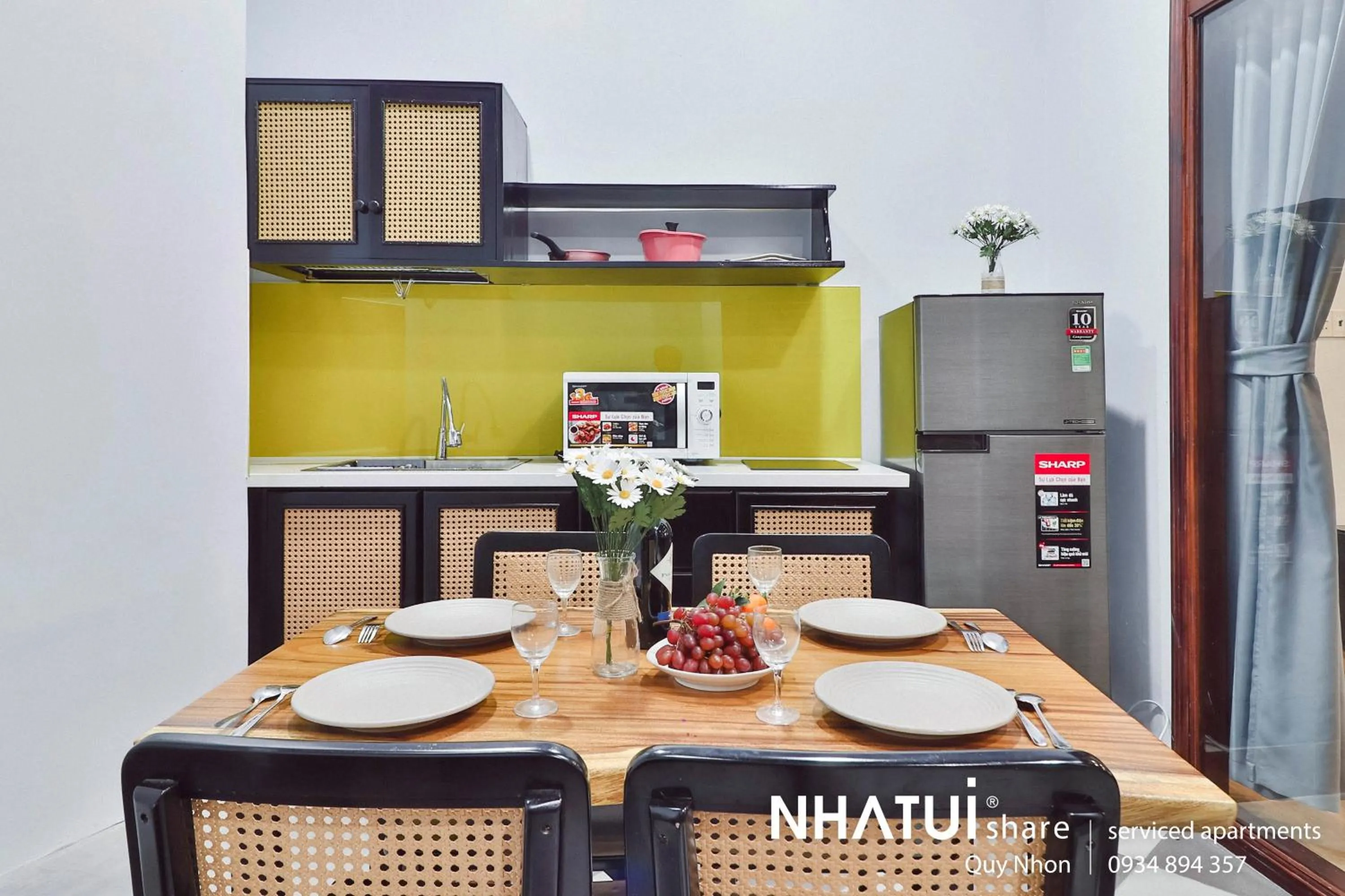 Dining area in NHATUIshare Quy Nhơn