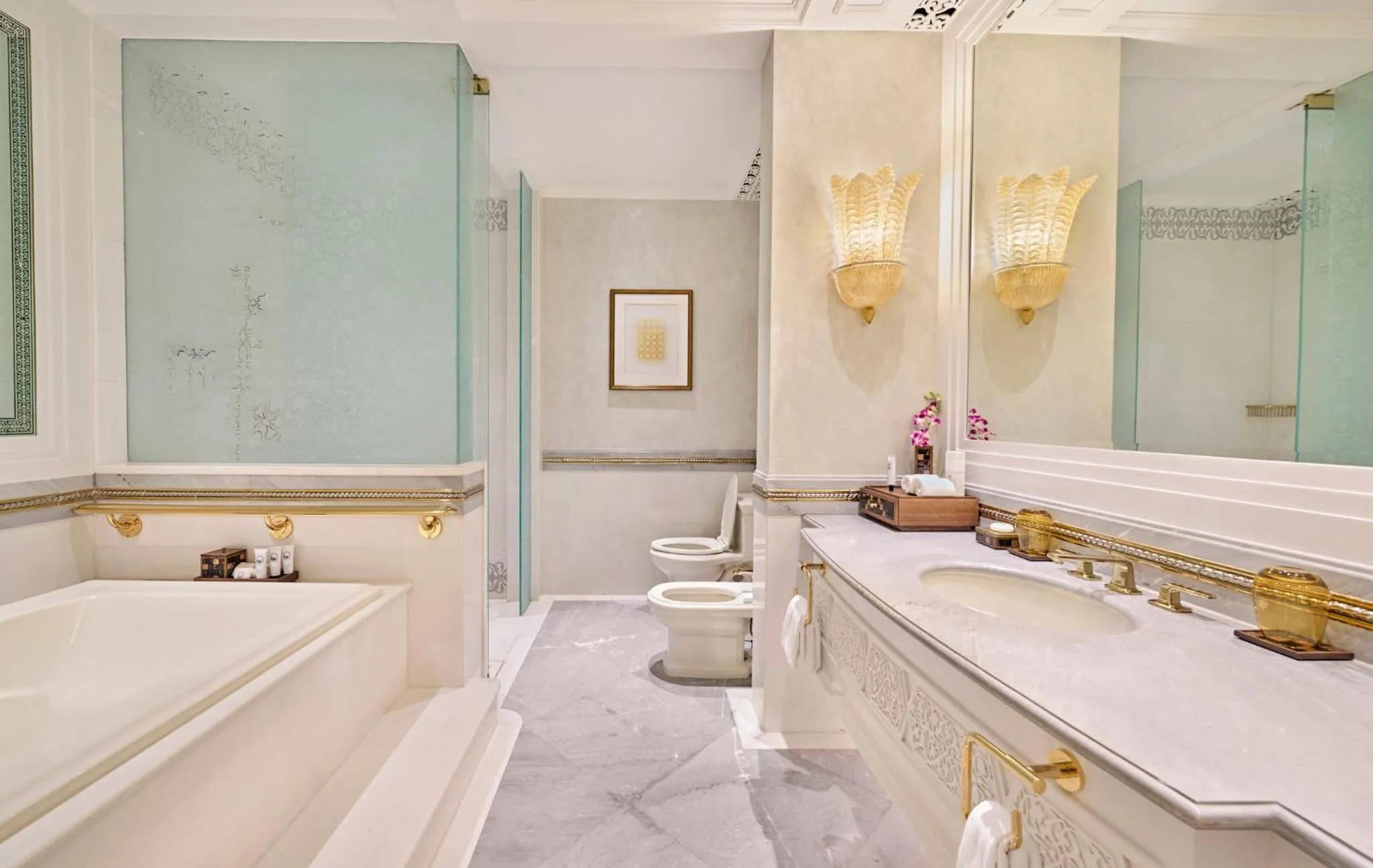 Decorative detail in Emirates Palace Mandarin Oriental, Abu Dhabi