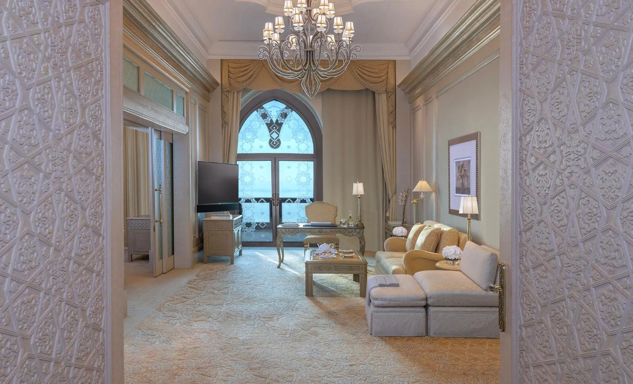 Living room in Emirates Palace Mandarin Oriental, Abu Dhabi
