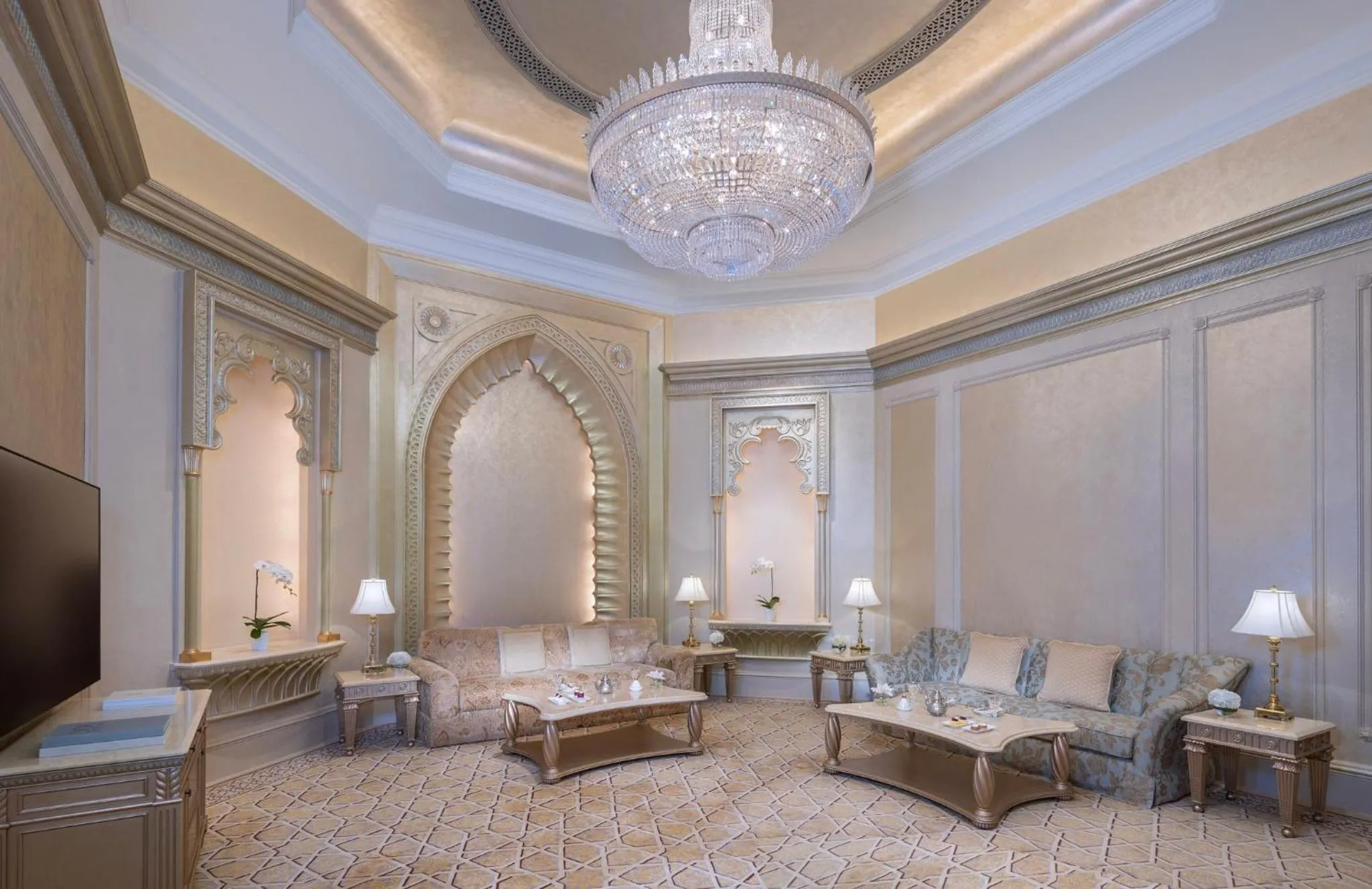 Living room in Emirates Palace Mandarin Oriental, Abu Dhabi