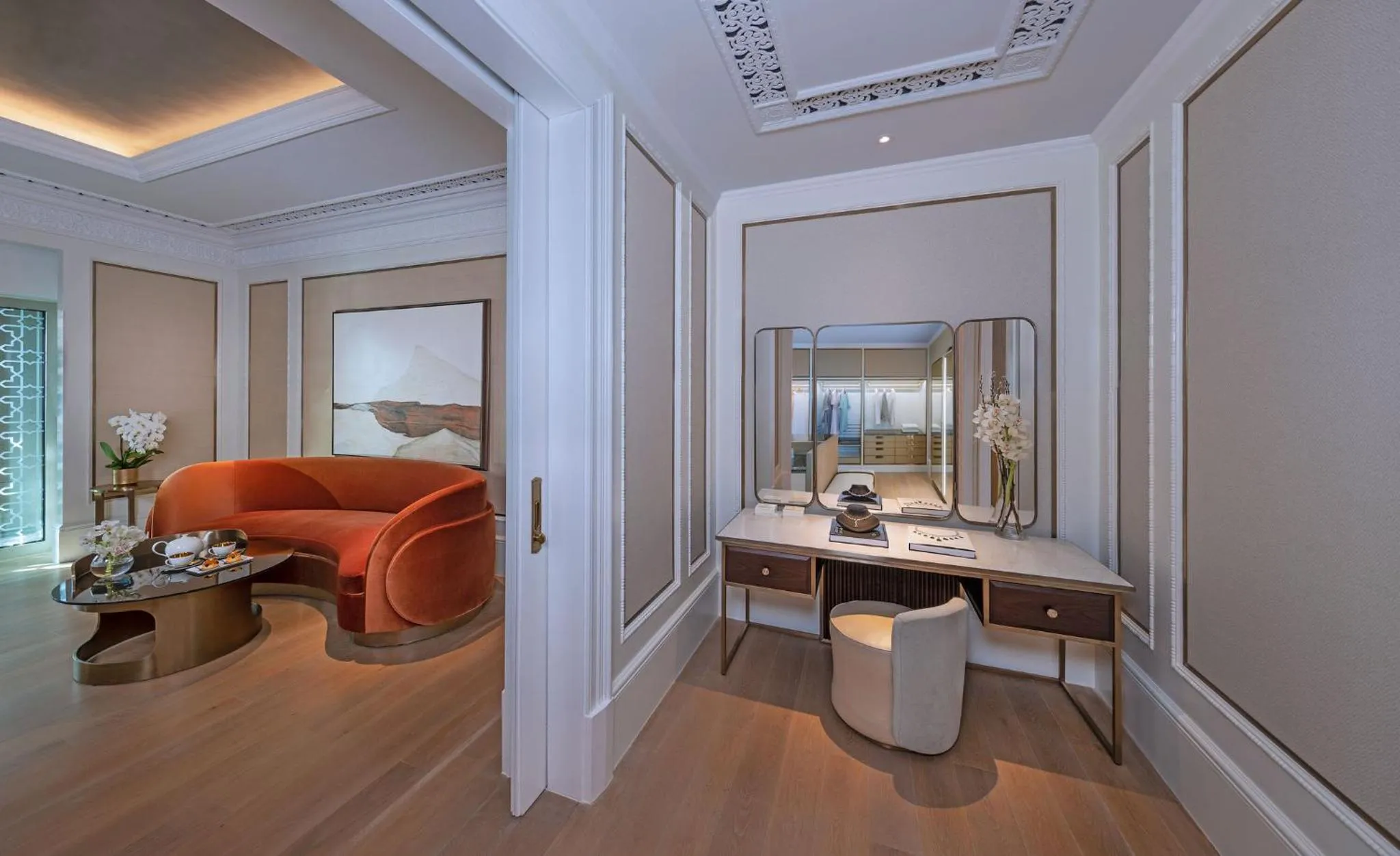 Living room in Emirates Palace Mandarin Oriental, Abu Dhabi