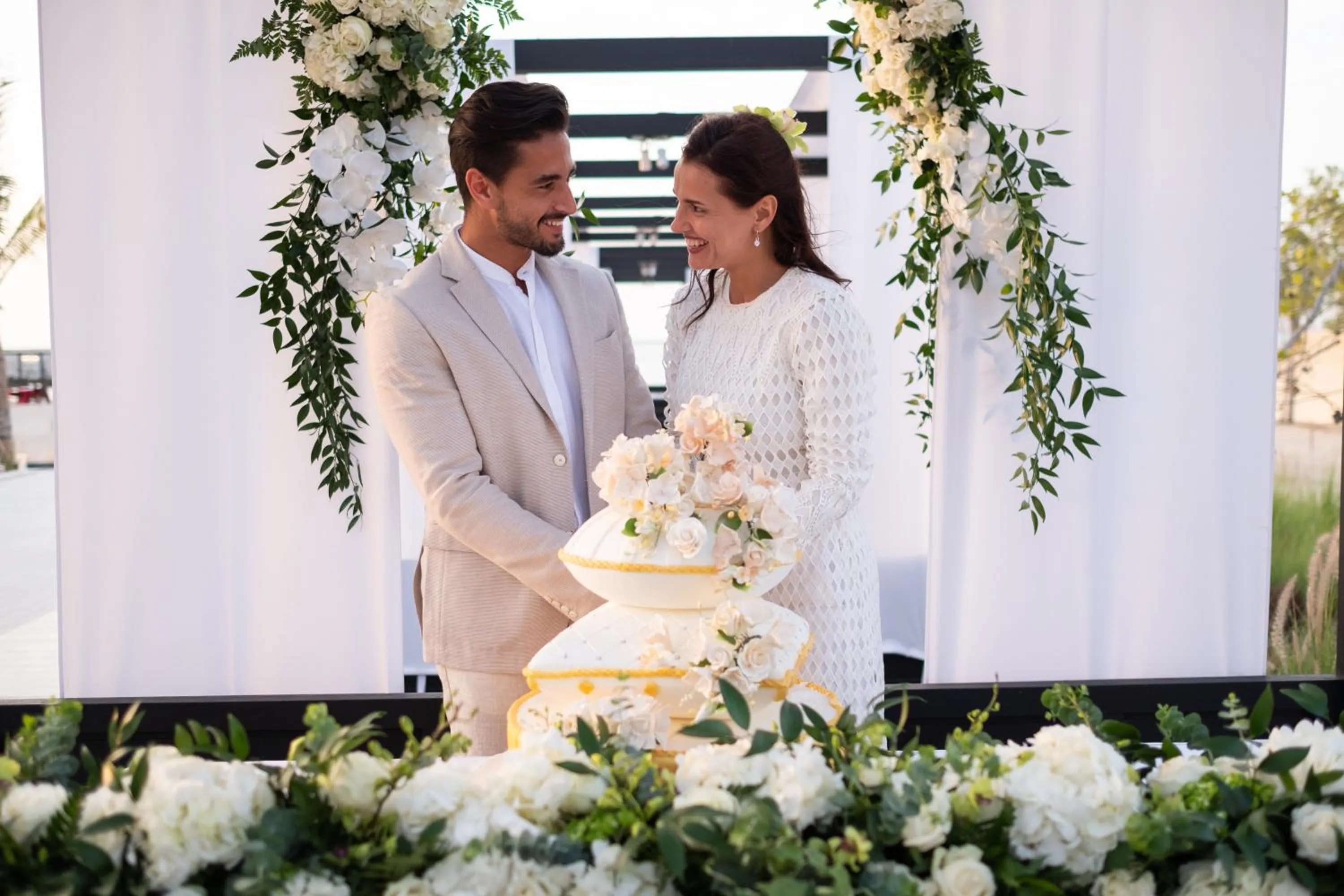 wedding in JA Palm Tree Court, Dubai