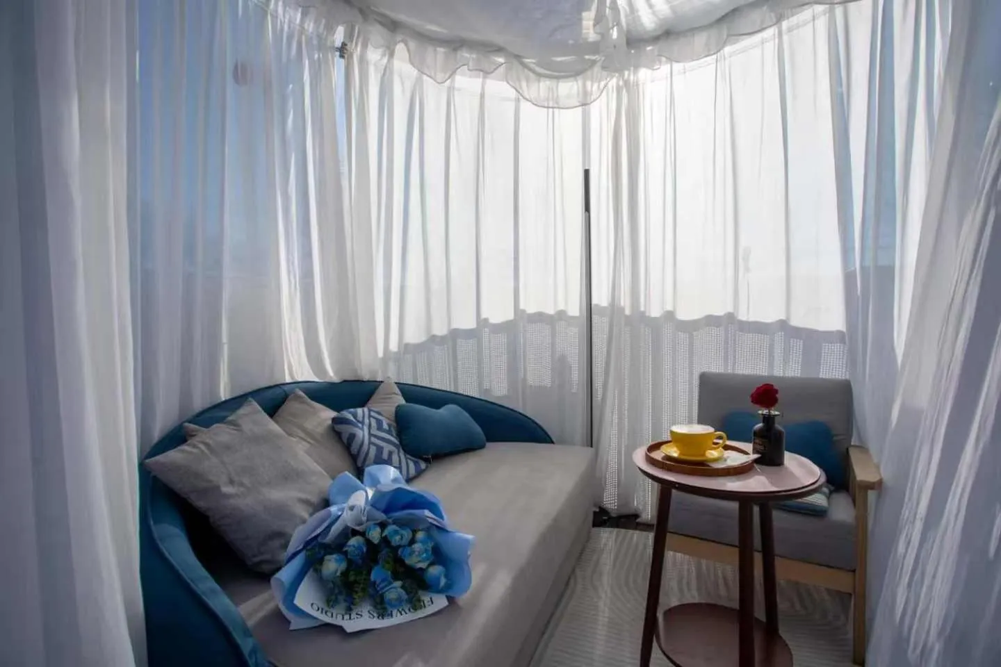 Seating area in Templeside Beijing