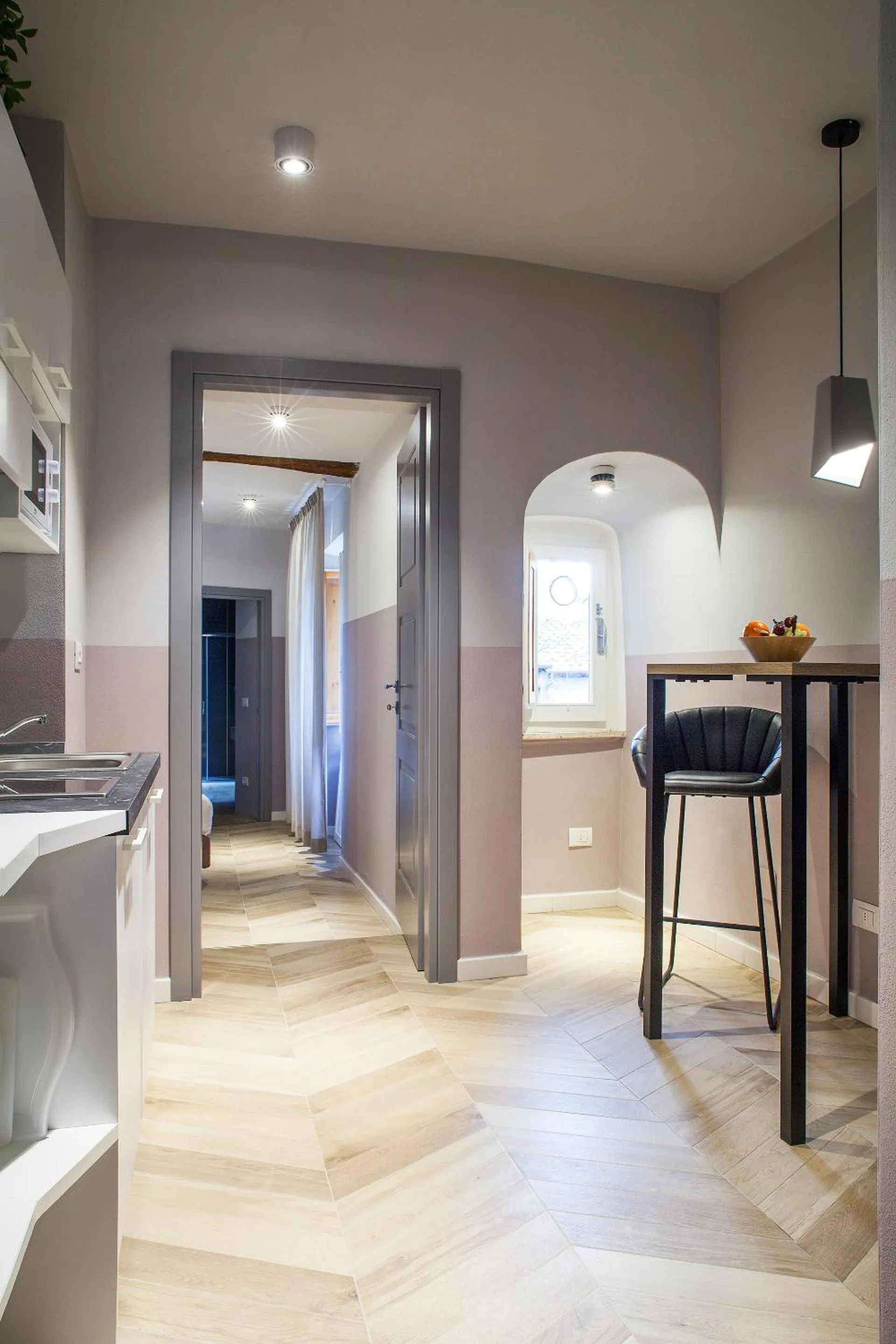 Kitchen or kitchenette in San Sebastiano Suite & Luxury Apartments