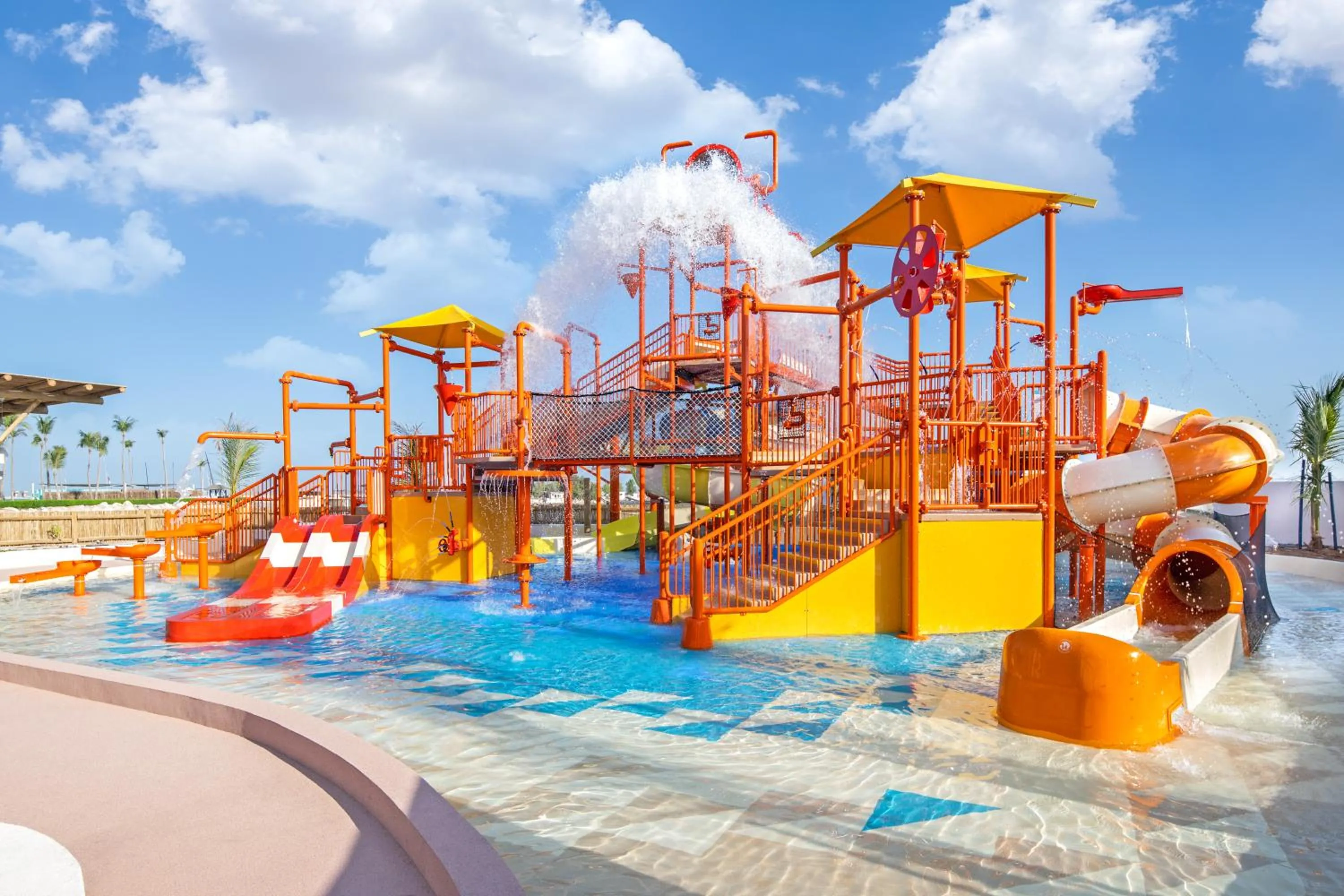 Aqua park in JA Beach Hotel, Dubai