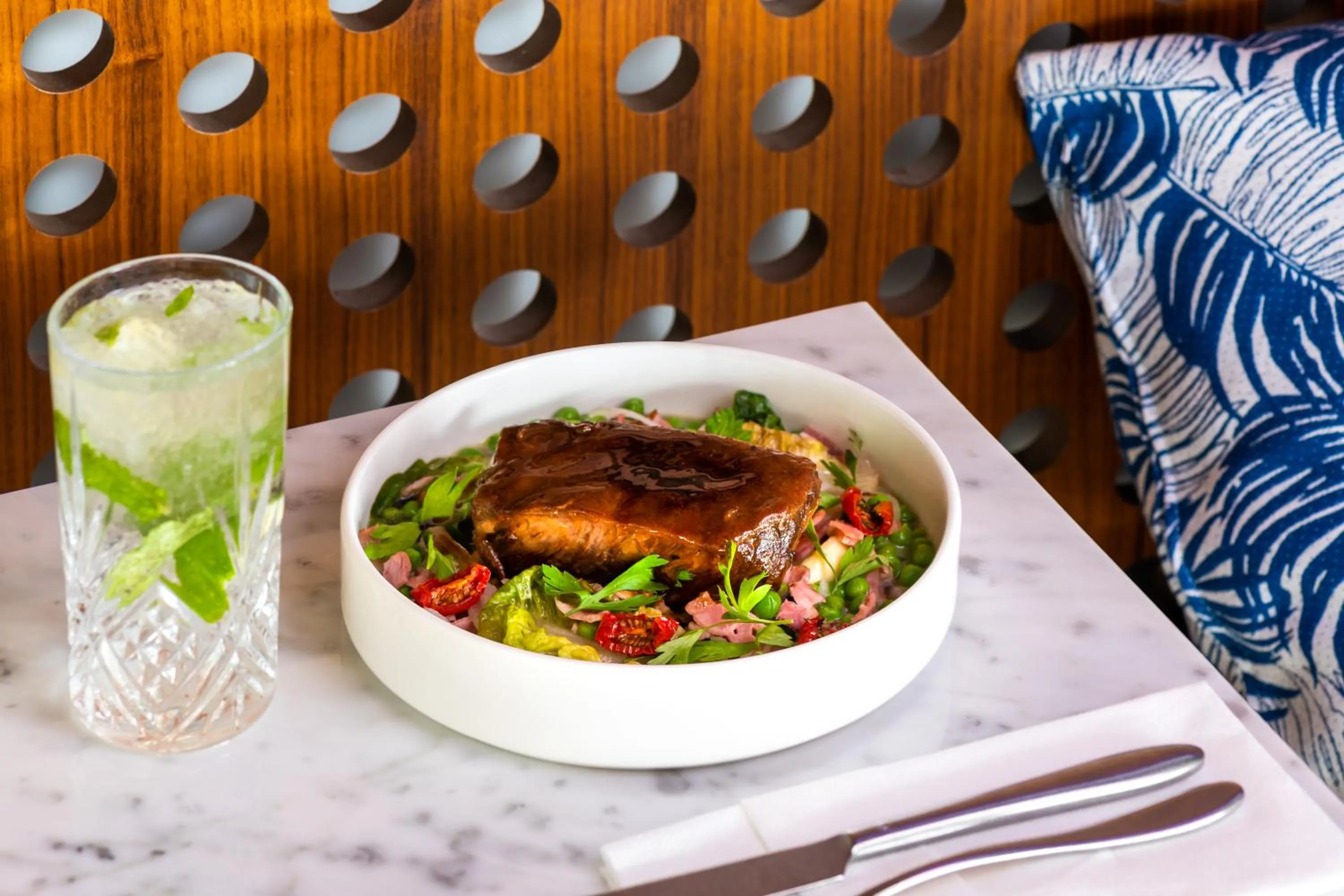 Food close-up in JA Beach Hotel, Dubai