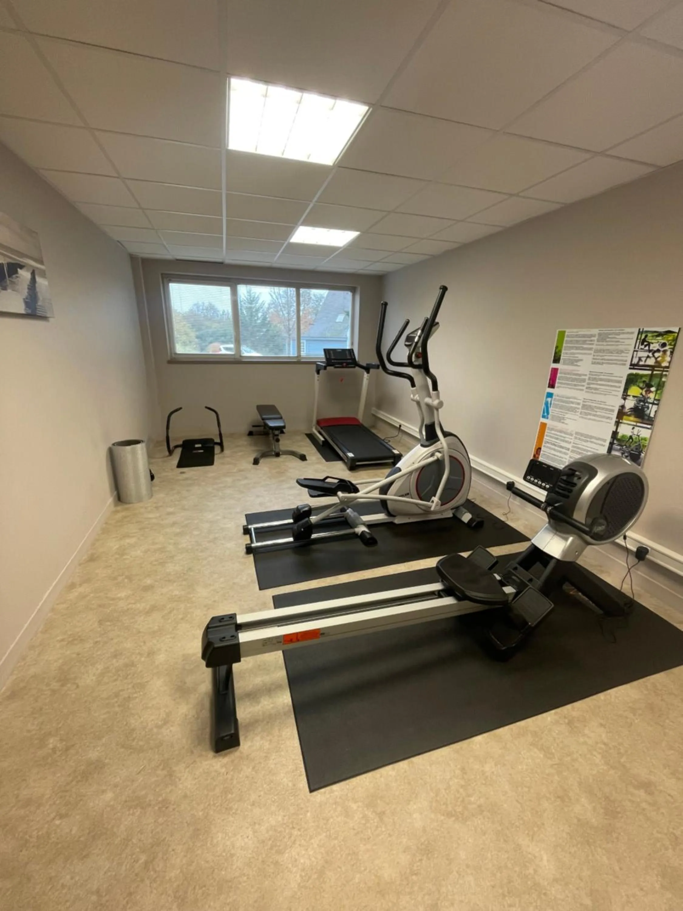 Fitness centre/facilities in Hôtel Restaurant Bel Air Crevin - Axe Rennes Nantes